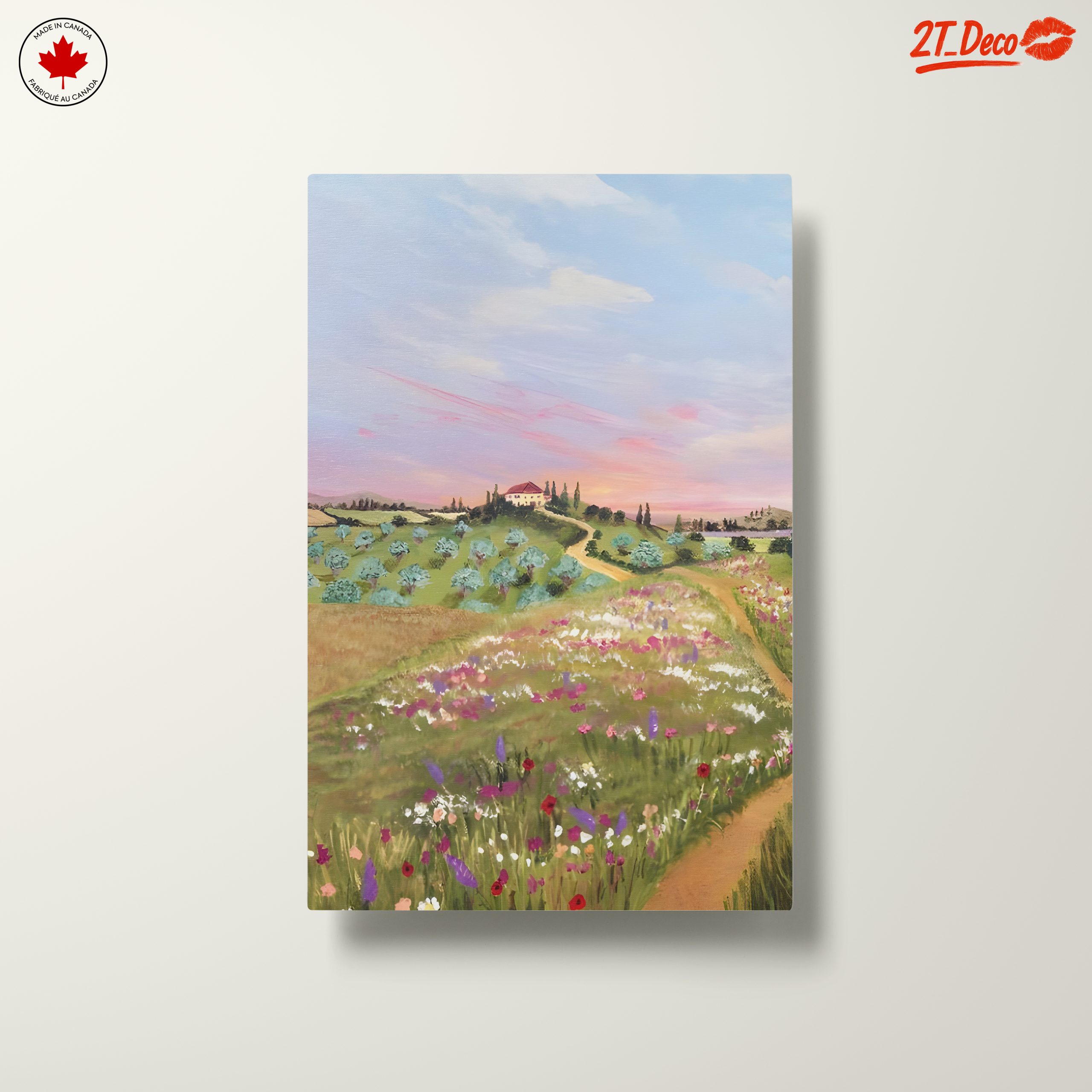 Serene Adventure Landscape with Flowers - Image 10