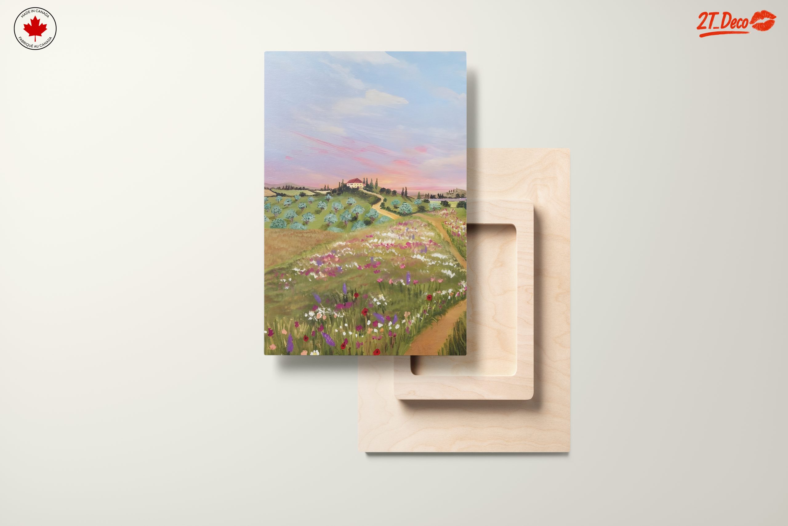 Serene Adventure Landscape with Flowers - Image 11