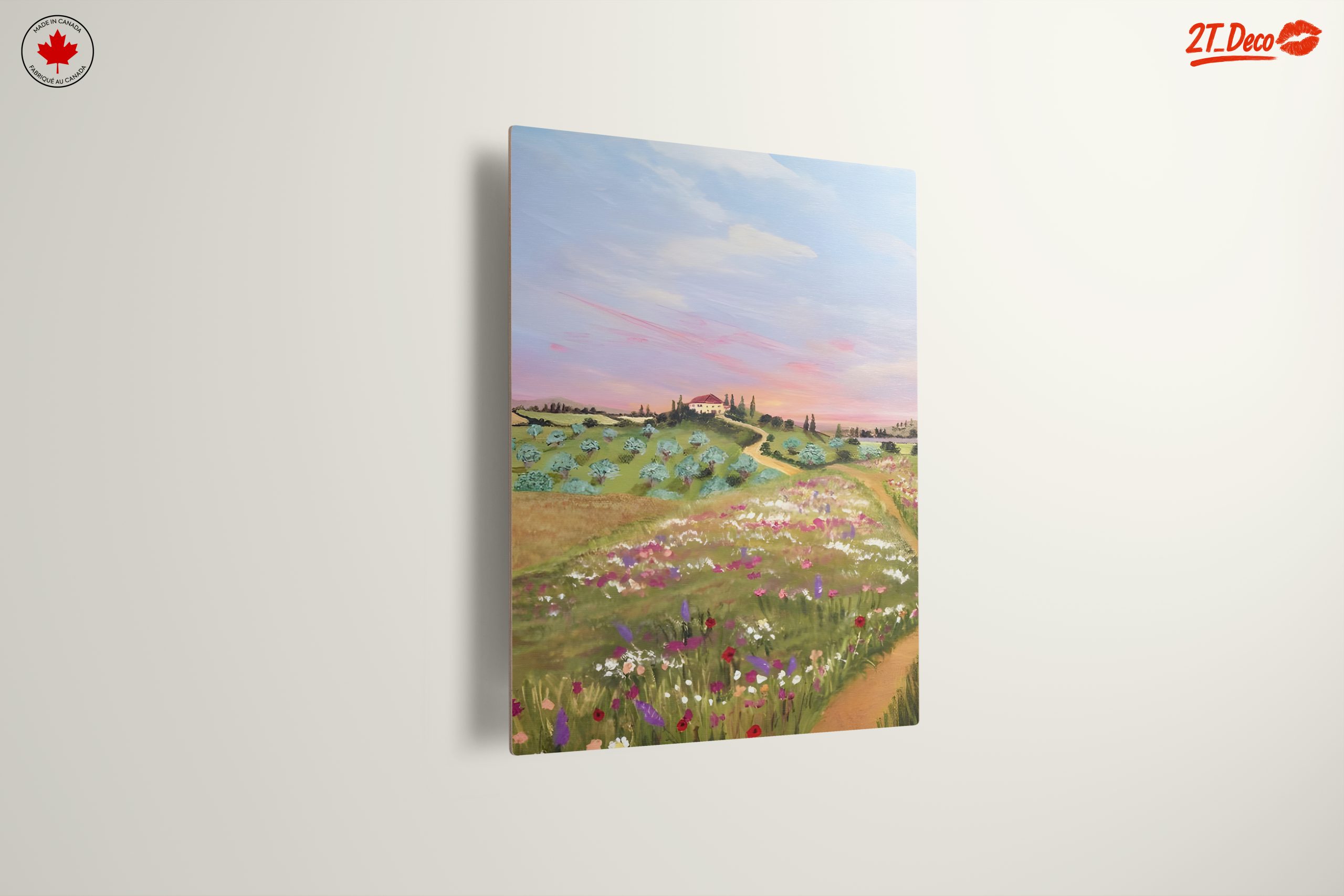 Serene Adventure Landscape with Flowers - Image 13