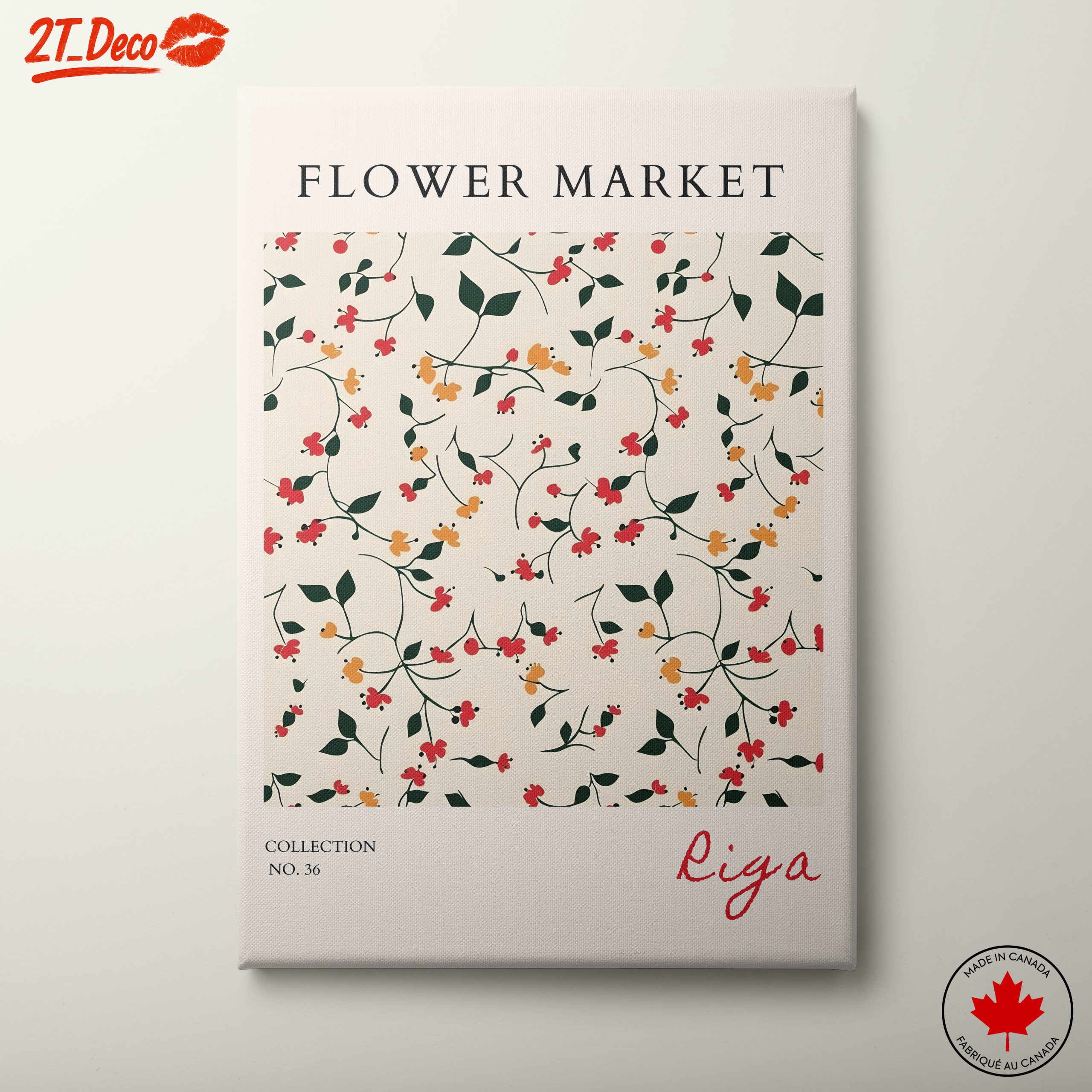 Botanical Floral Pattern Art