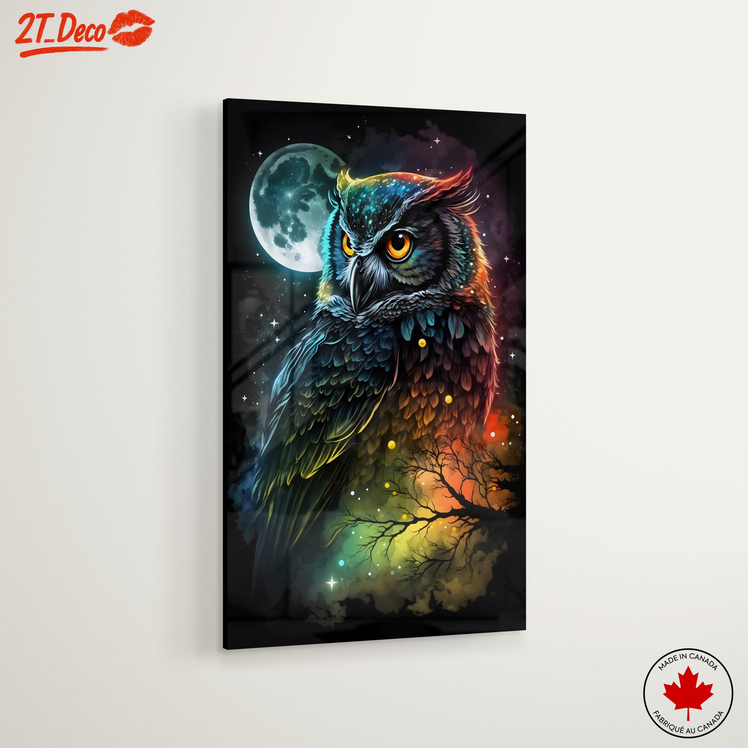 Colorful Whimsical Owl Art - Image 6