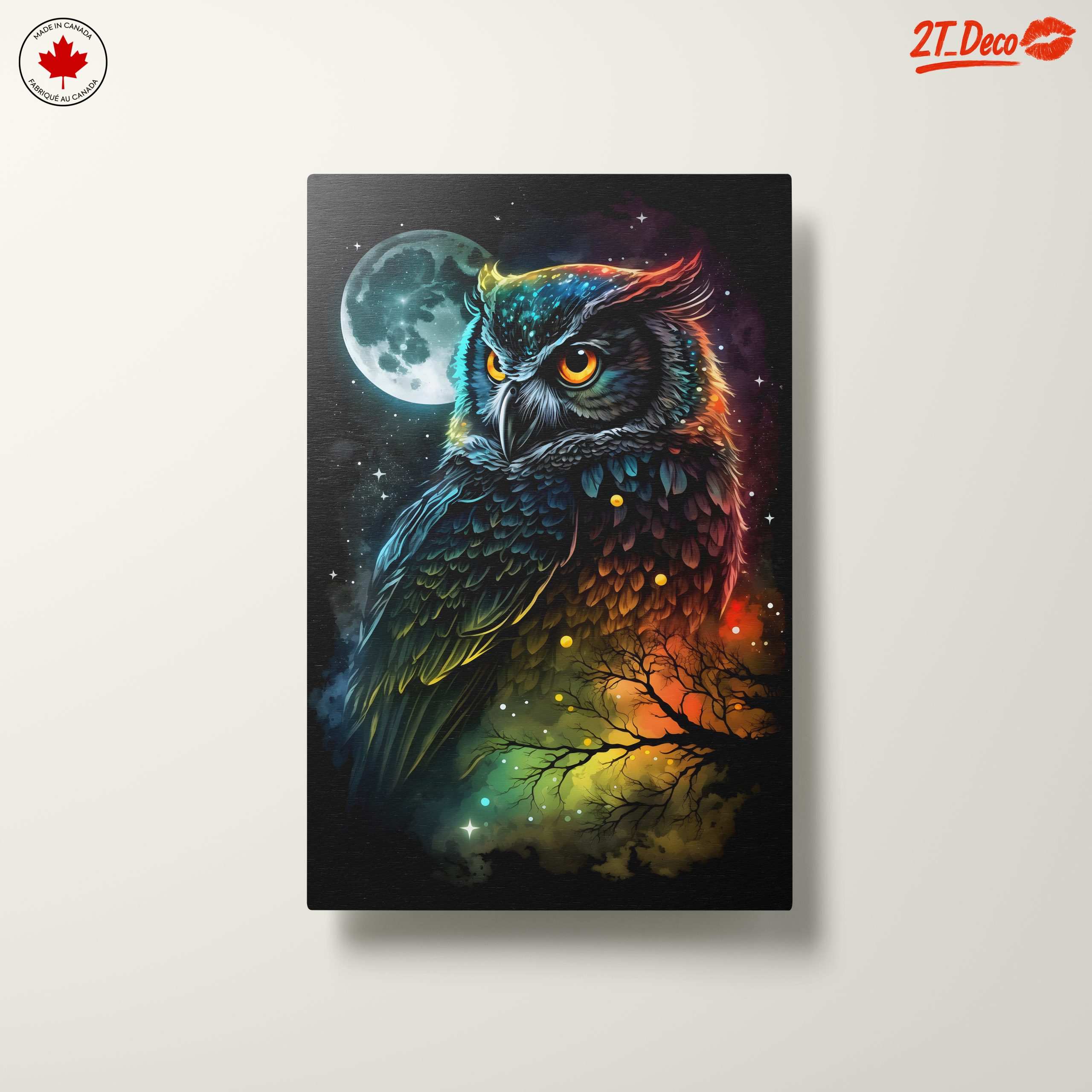 Colorful Whimsical Owl Art - Image 10