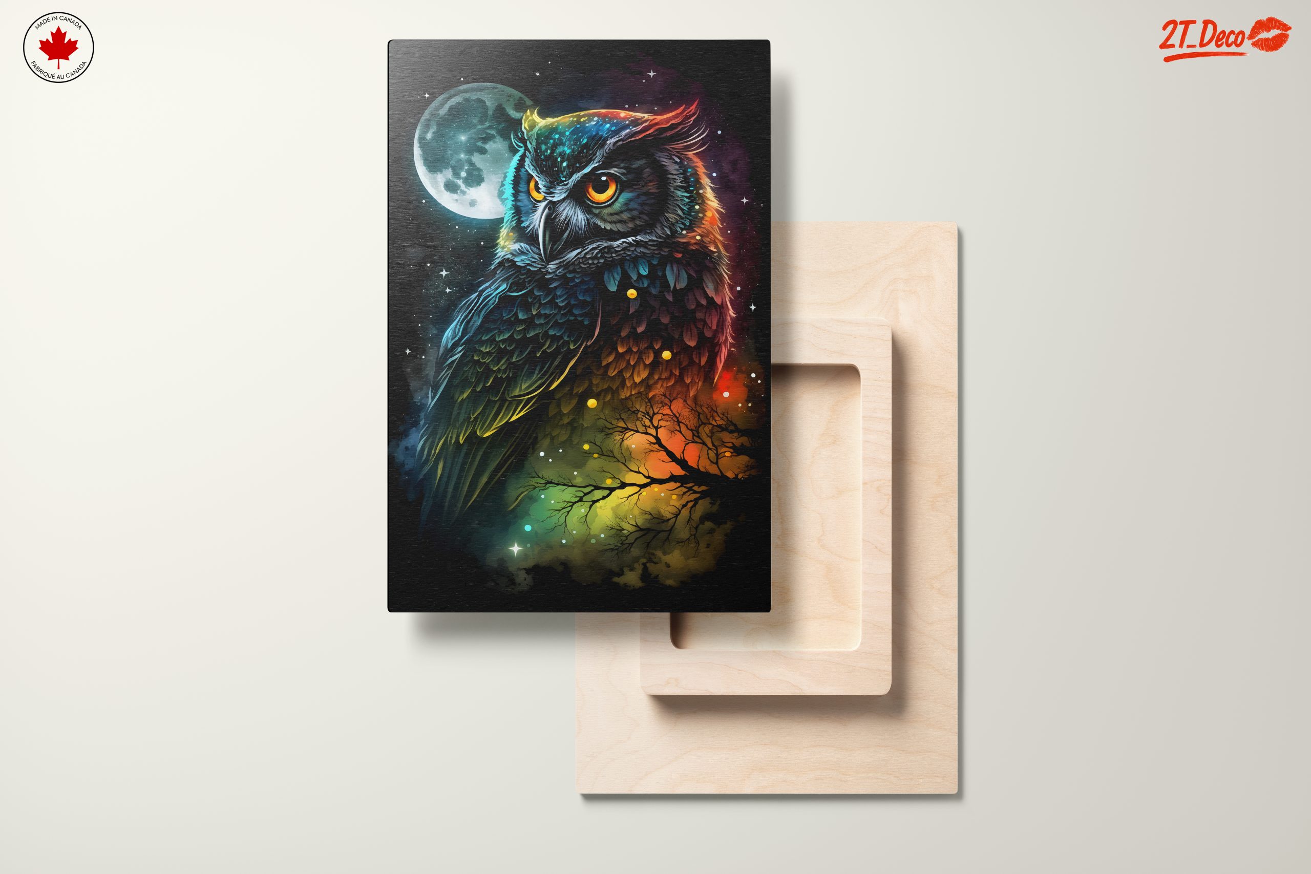 Colorful Whimsical Owl Art - Image 11