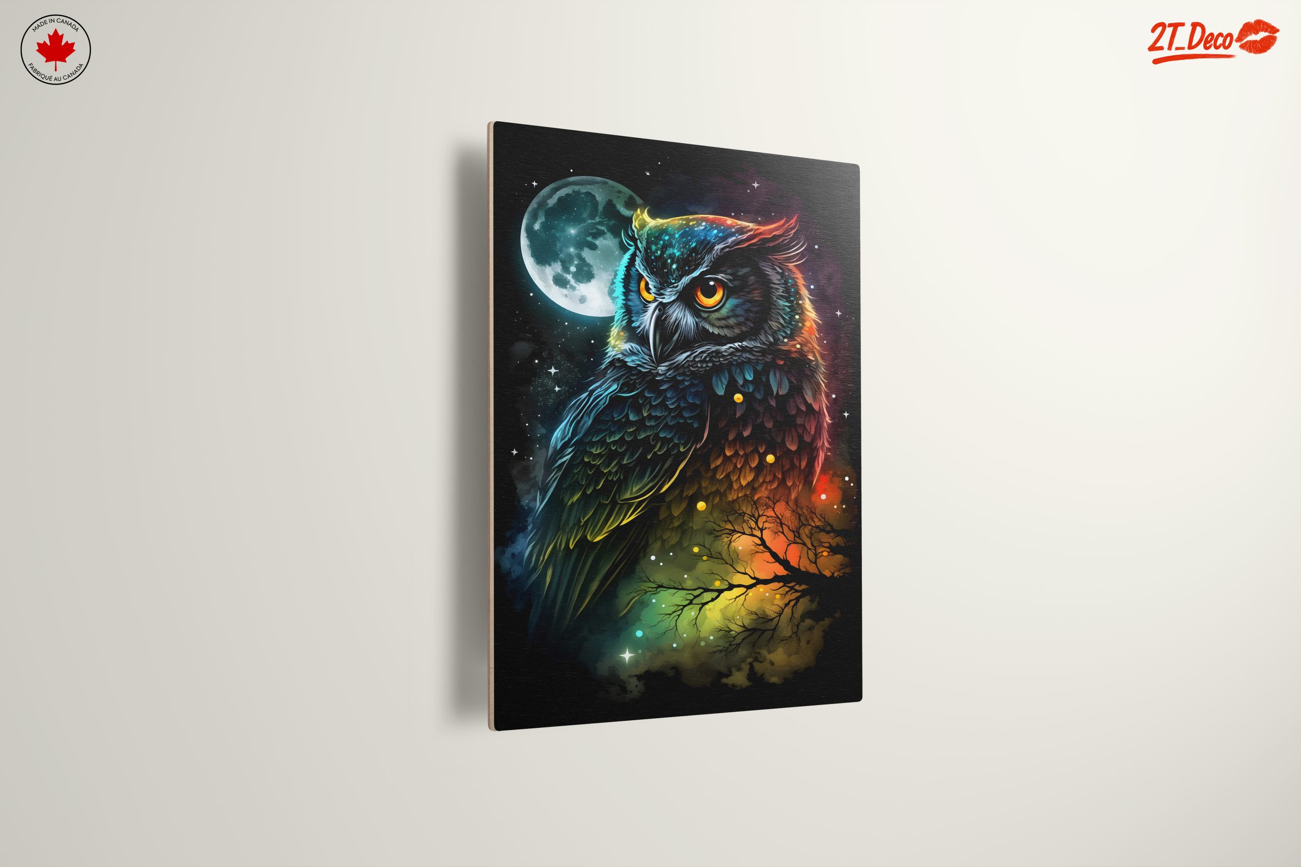 Colorful Whimsical Owl Art - Image 13