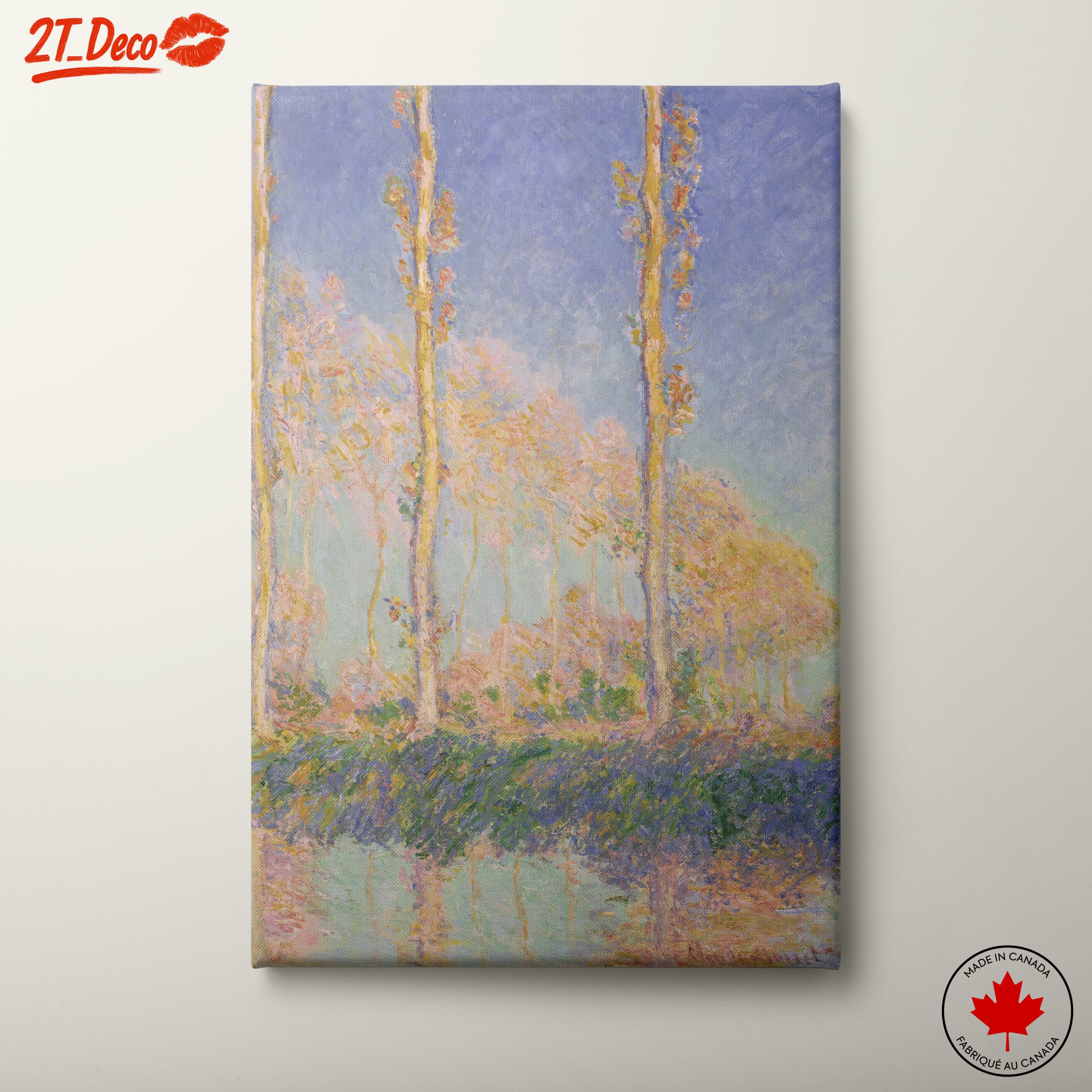 Colorful Abstract Landscape with Trees