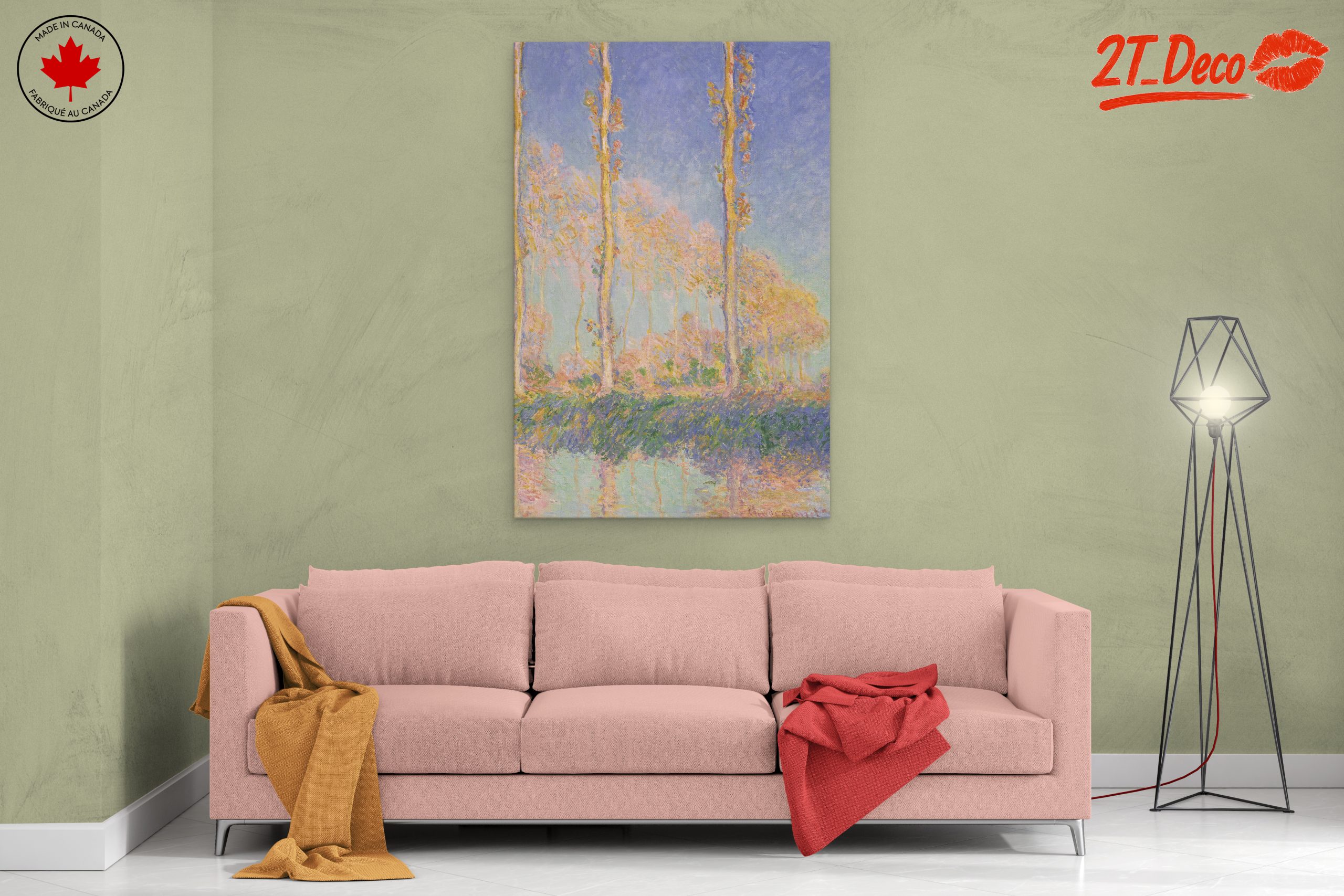 Colorful Abstract Landscape with Trees - Image 2