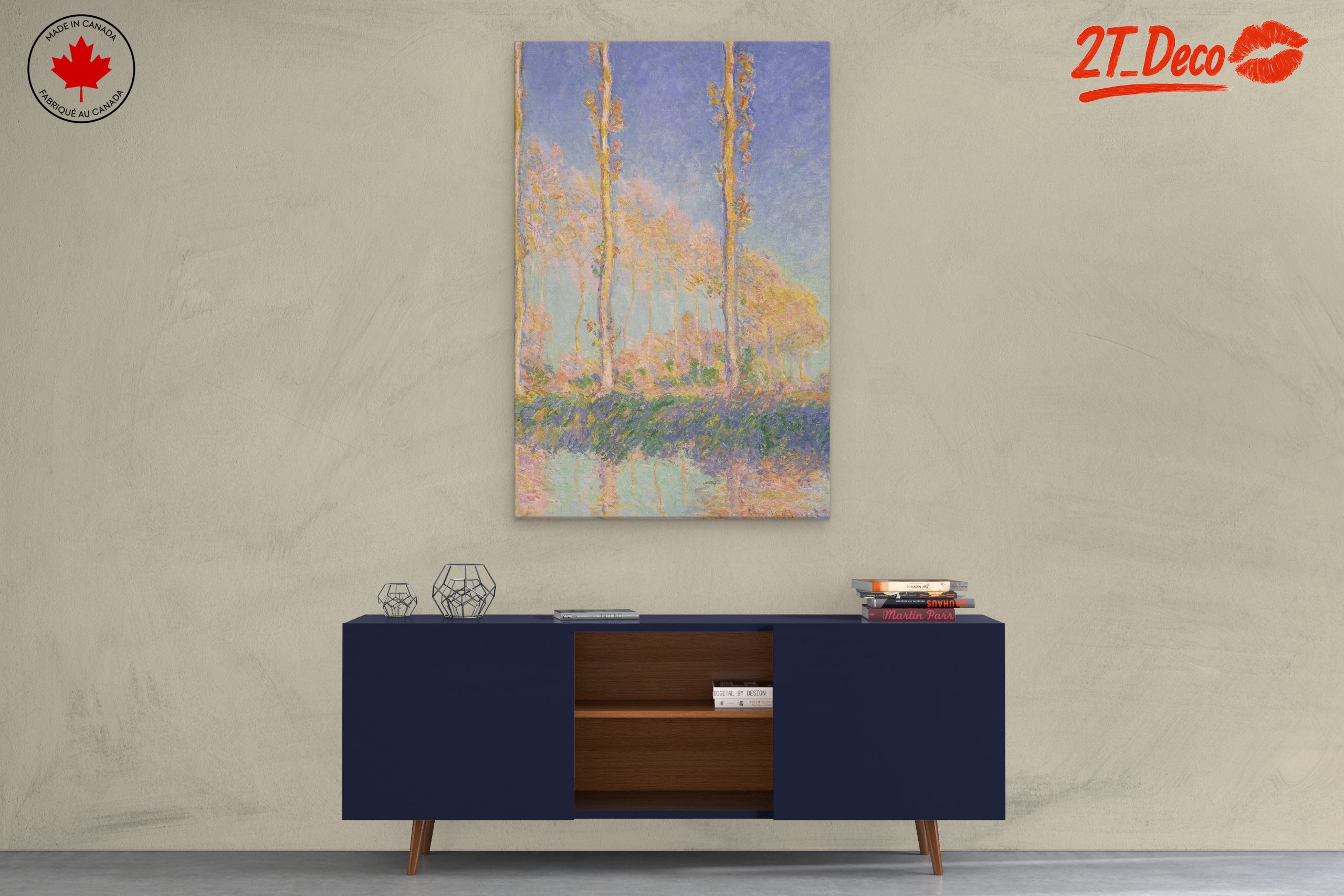 Colorful Abstract Landscape with Trees - Image 3