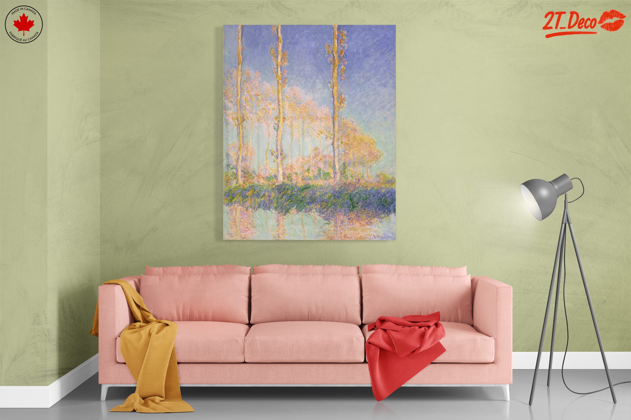 Colorful Abstract Landscape with Trees - Image 7
