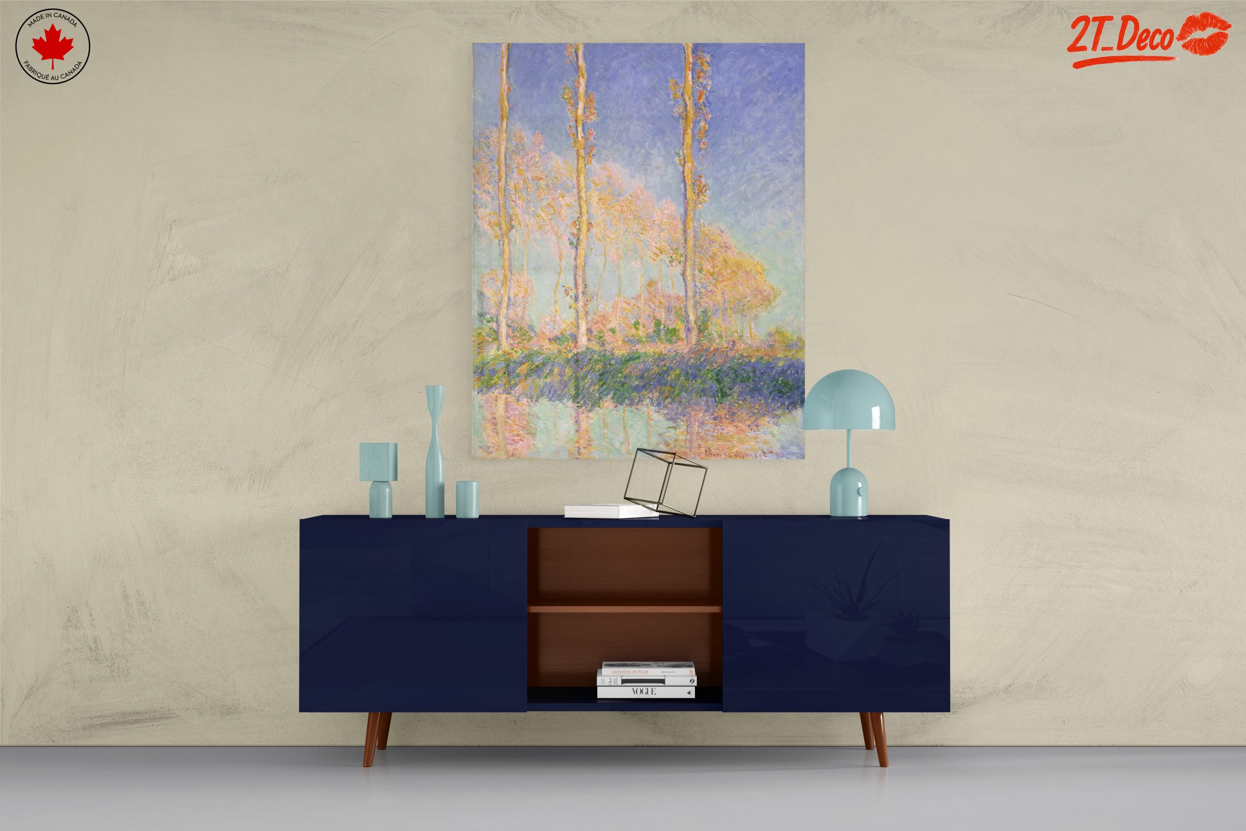 Colorful Abstract Landscape with Trees - Image 8