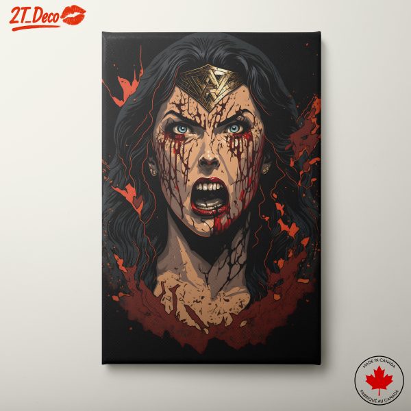 Wonder Woman Dramatic Character Art