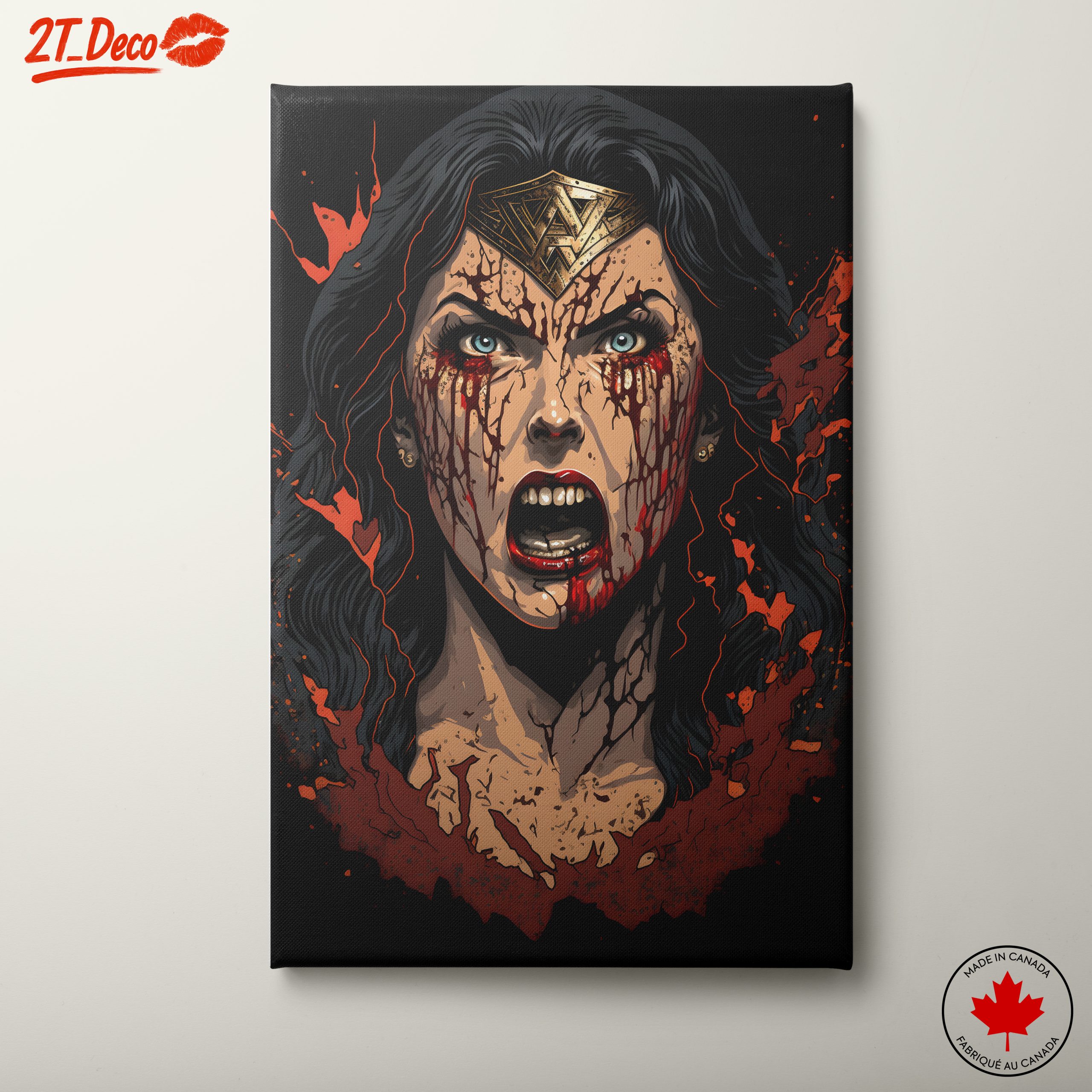 Wonder Woman Dramatic Character Art