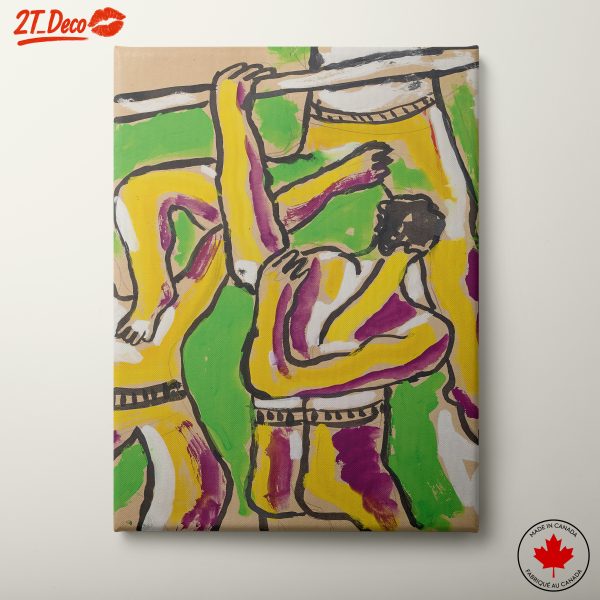 Vibrant Contemporary Figure Artwork