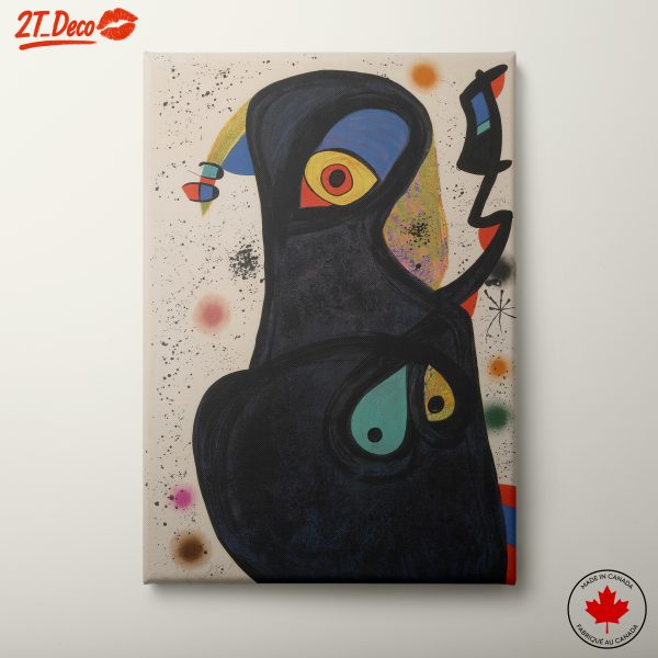 Whimsical Abstract Figure Art with Vibrant Colors