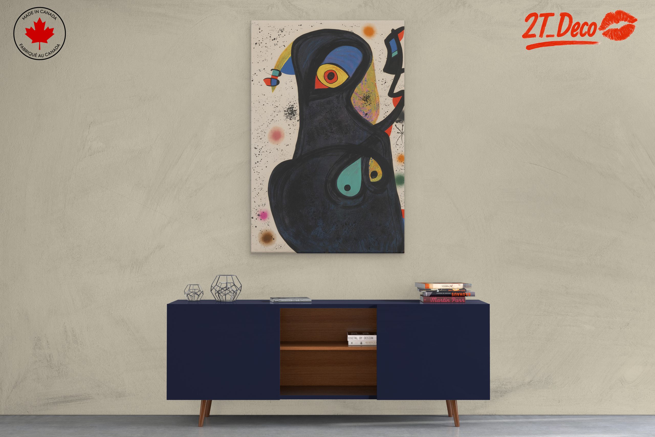 Whimsical Abstract Figure Art with Vibrant Colors - Image 3