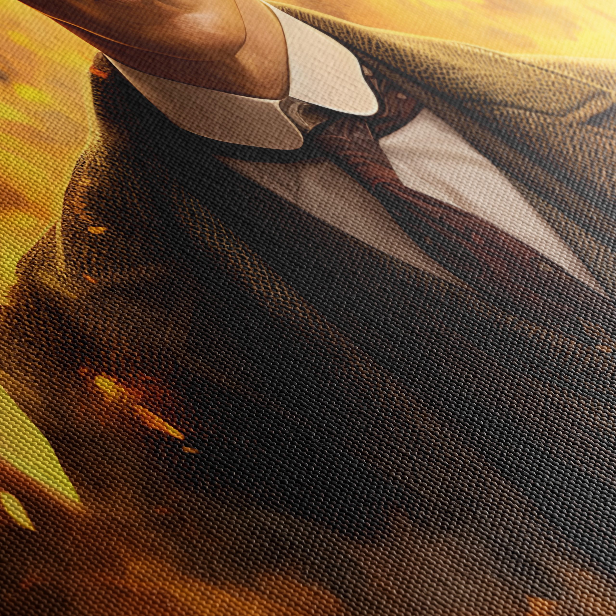 Dramatic Character Portrait with Fiery Background - Image 5