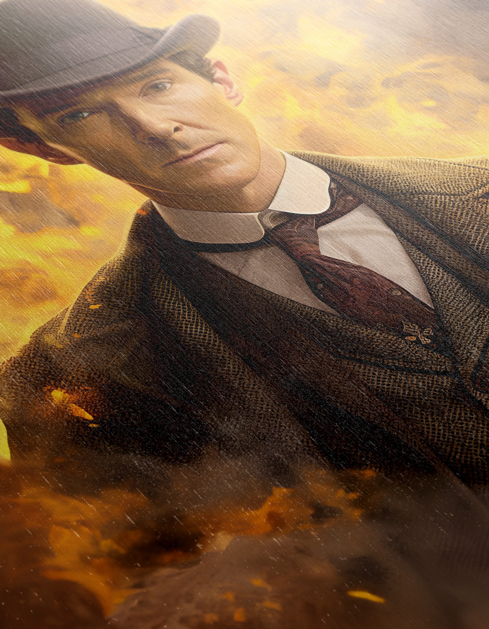 Dramatic Character Portrait with Fiery Background - Image 12