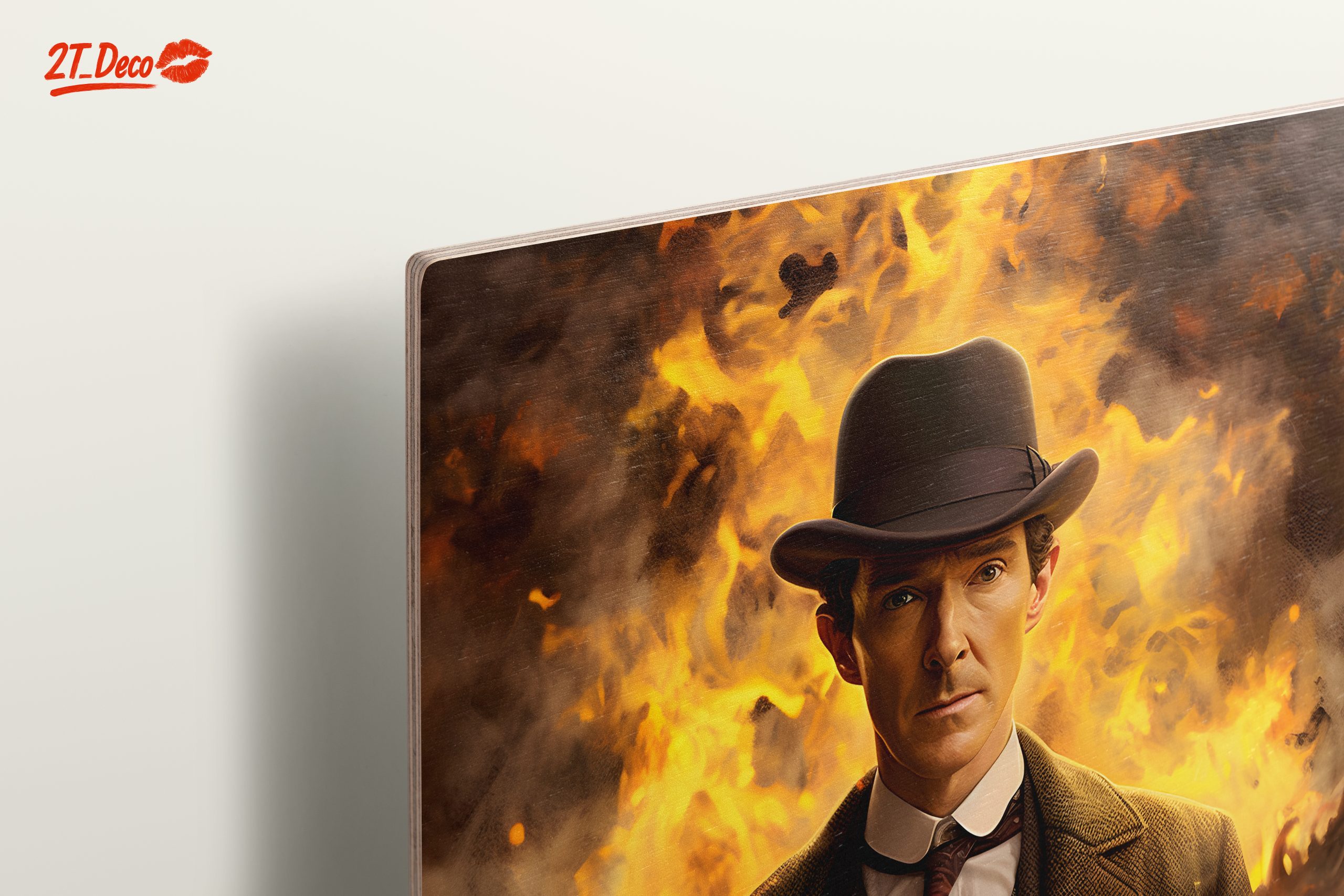 Dramatic Character Portrait with Fiery Background - Image 15