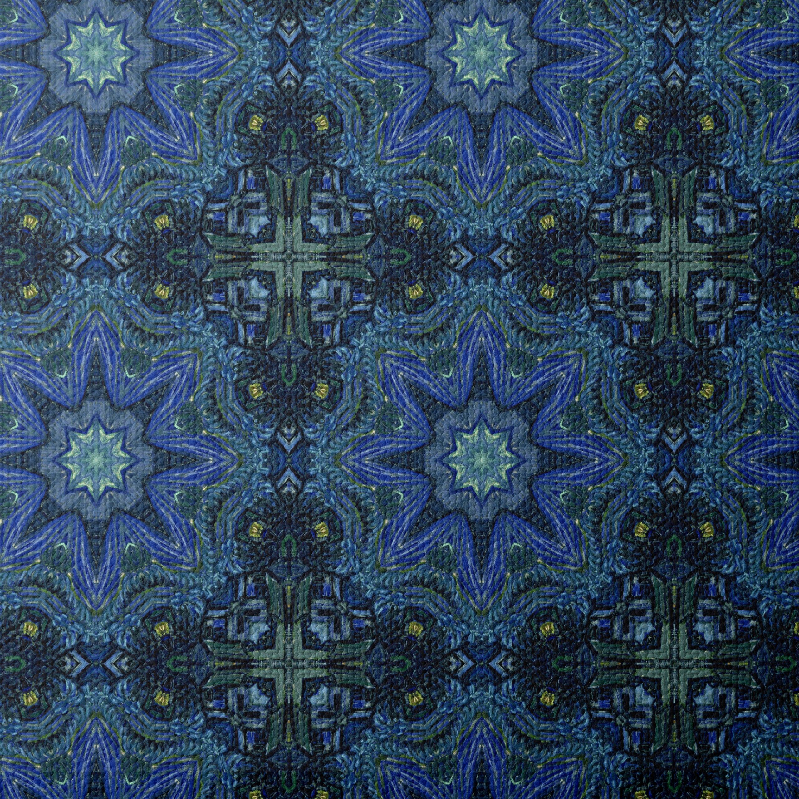 Dynamic Abstract Pattern in Blue and Green - Image 4
