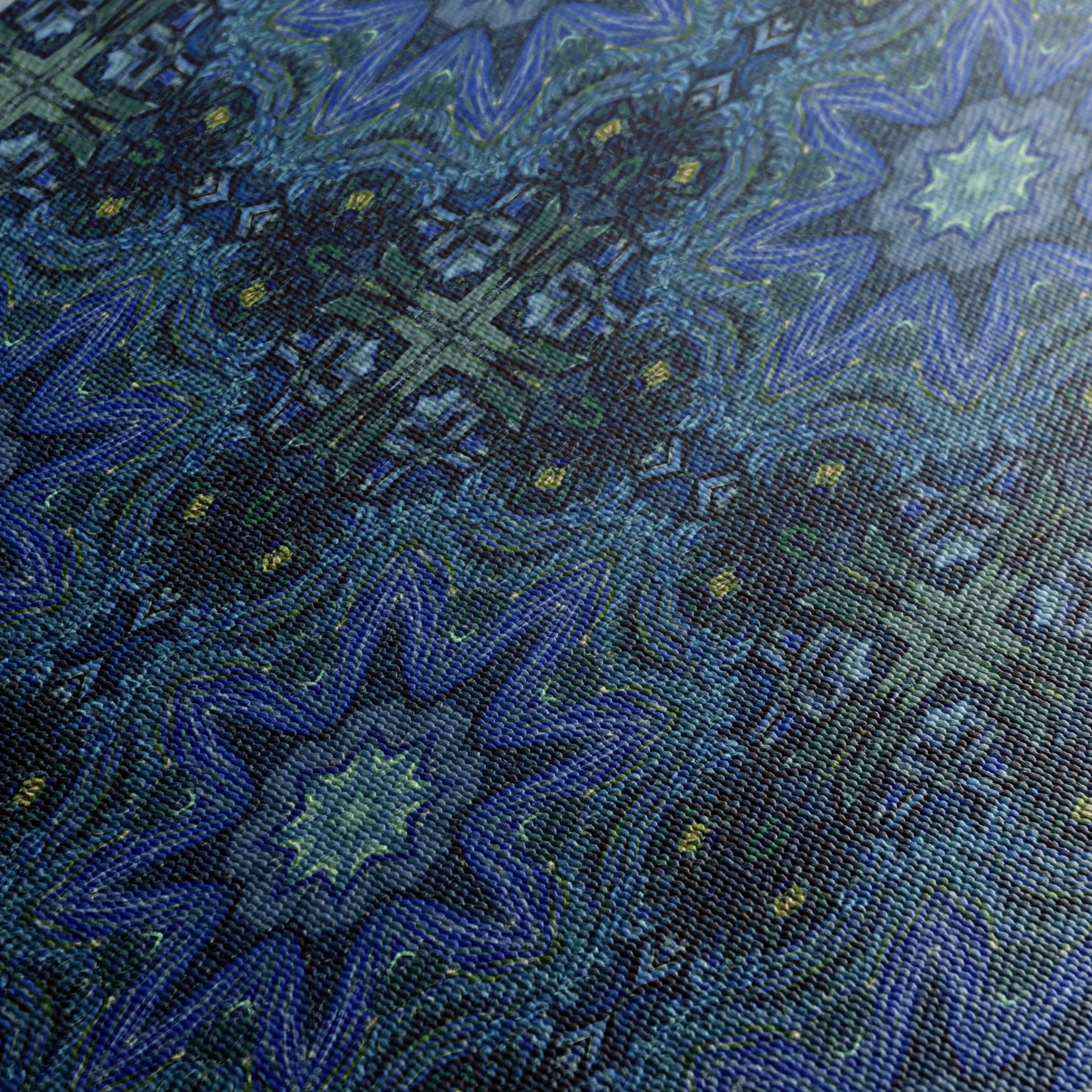 Dynamic Abstract Pattern in Blue and Green - Image 5