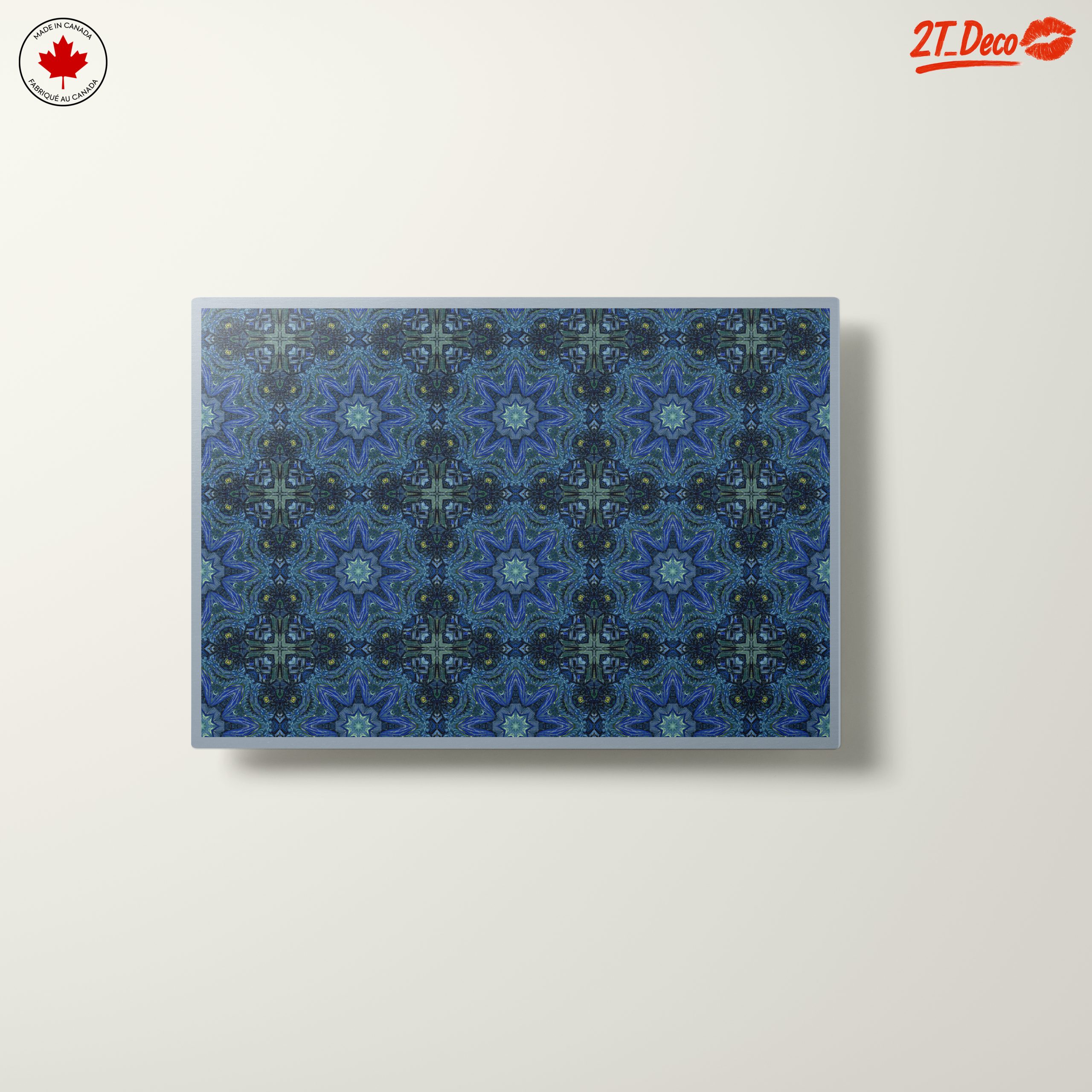 Dynamic Abstract Pattern in Blue and Green - Image 10