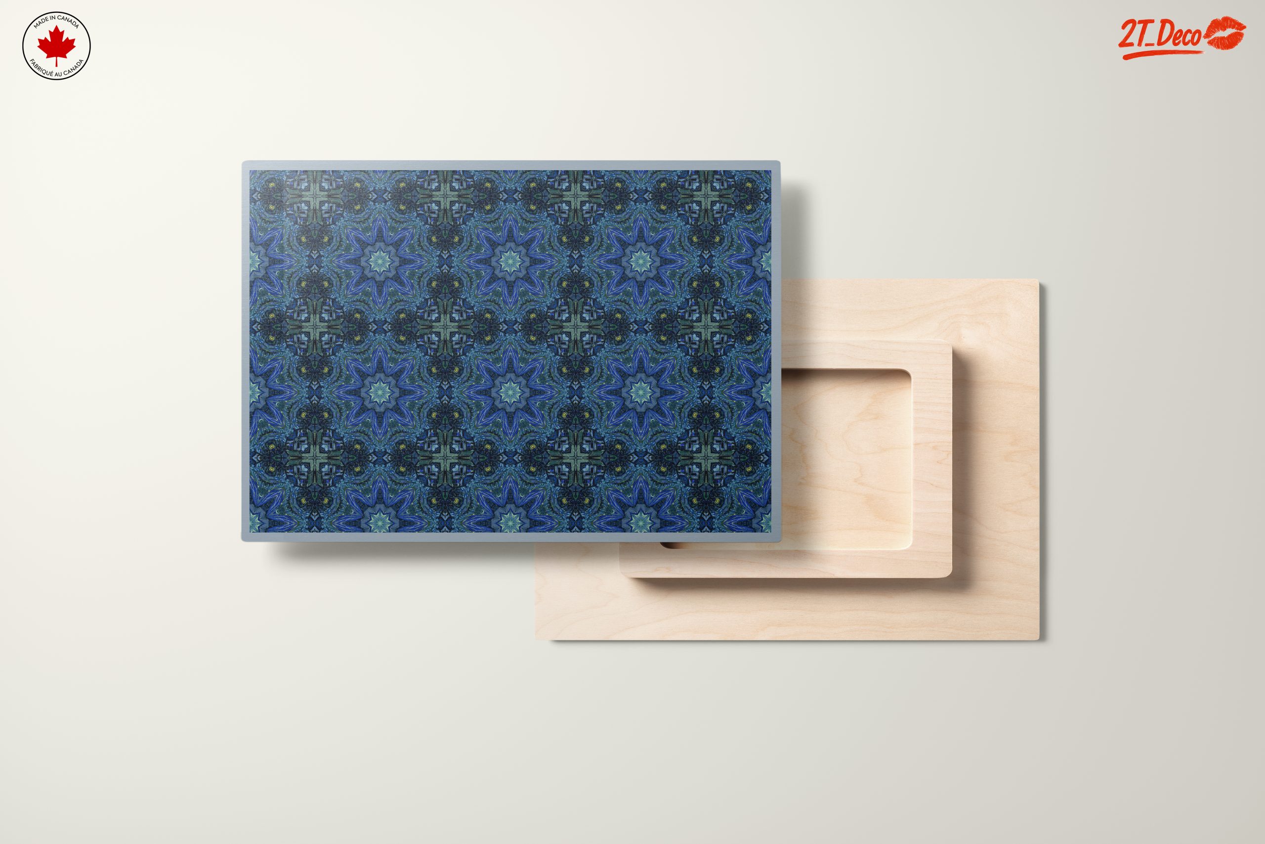 Dynamic Abstract Pattern in Blue and Green - Image 11