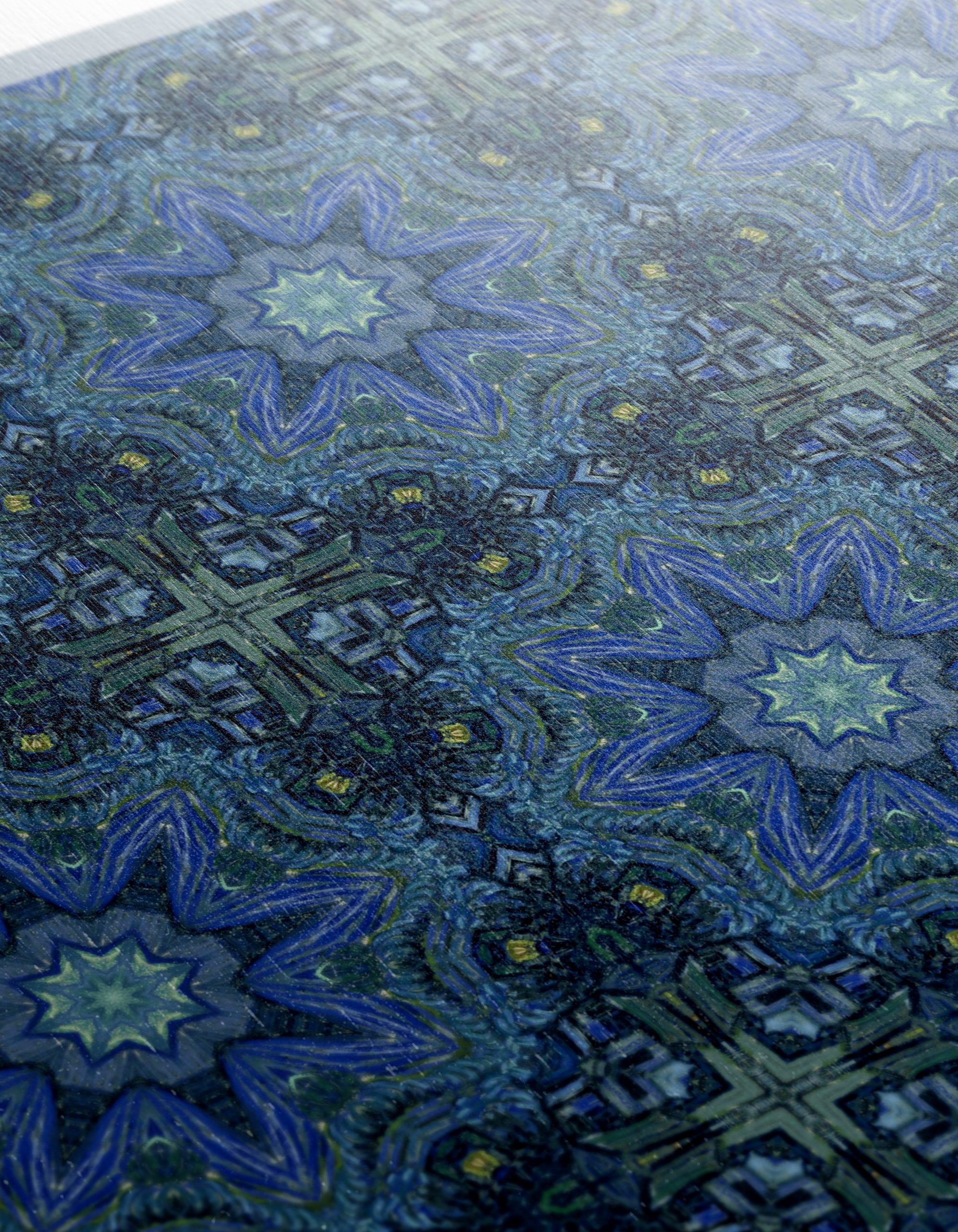 Dynamic Abstract Pattern in Blue and Green - Image 12