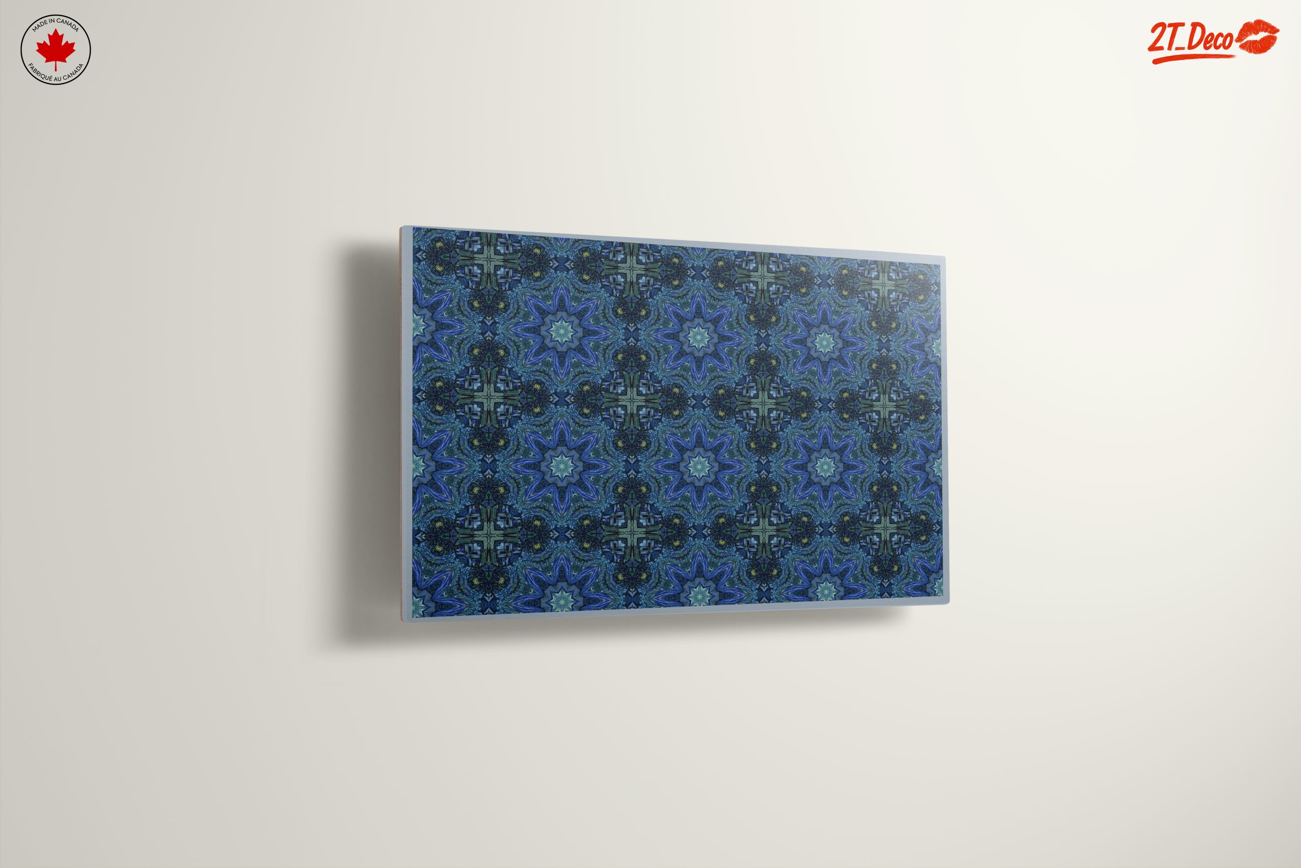 Dynamic Abstract Pattern in Blue and Green - Image 13