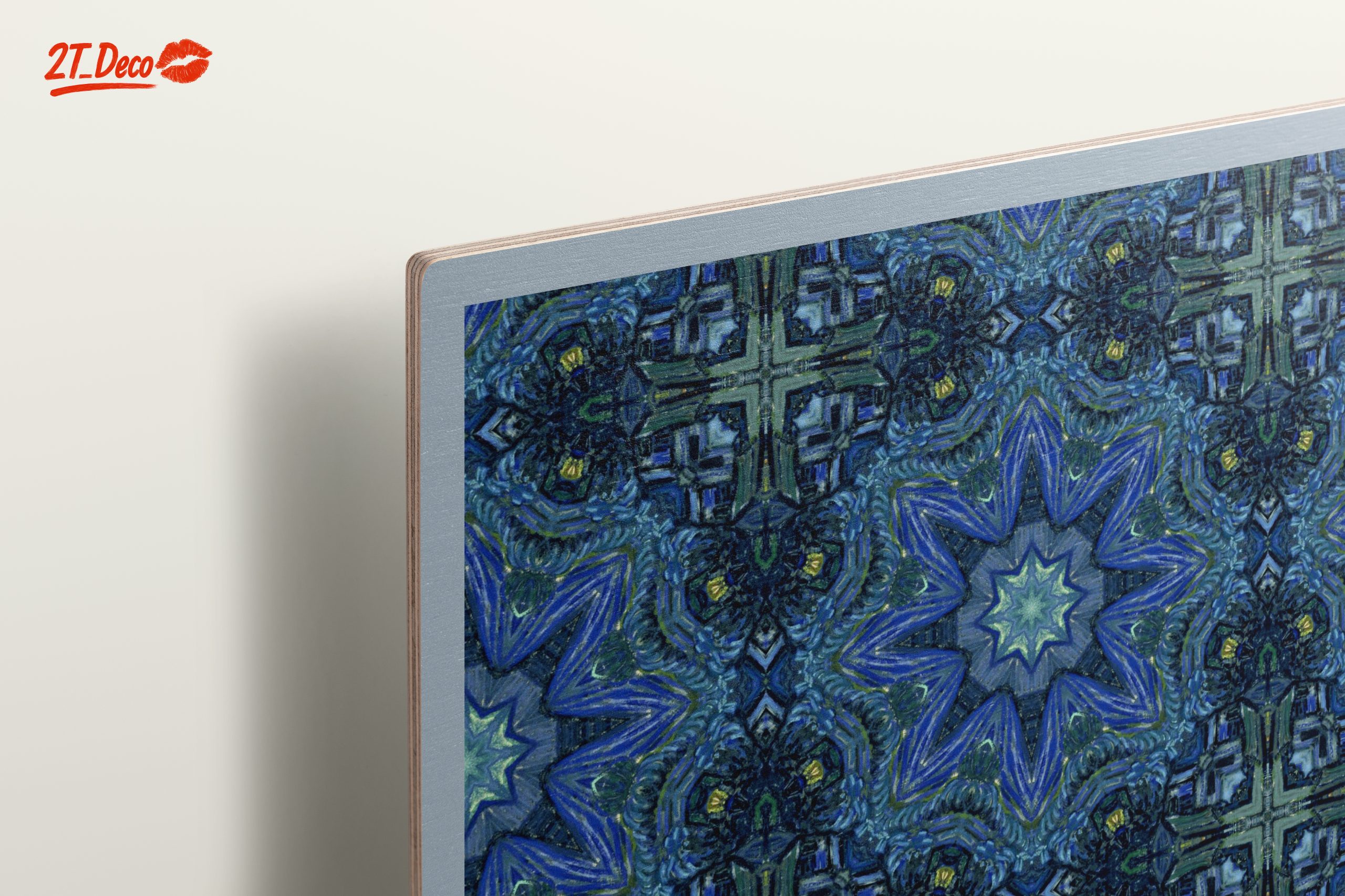 Dynamic Abstract Pattern in Blue and Green - Image 15