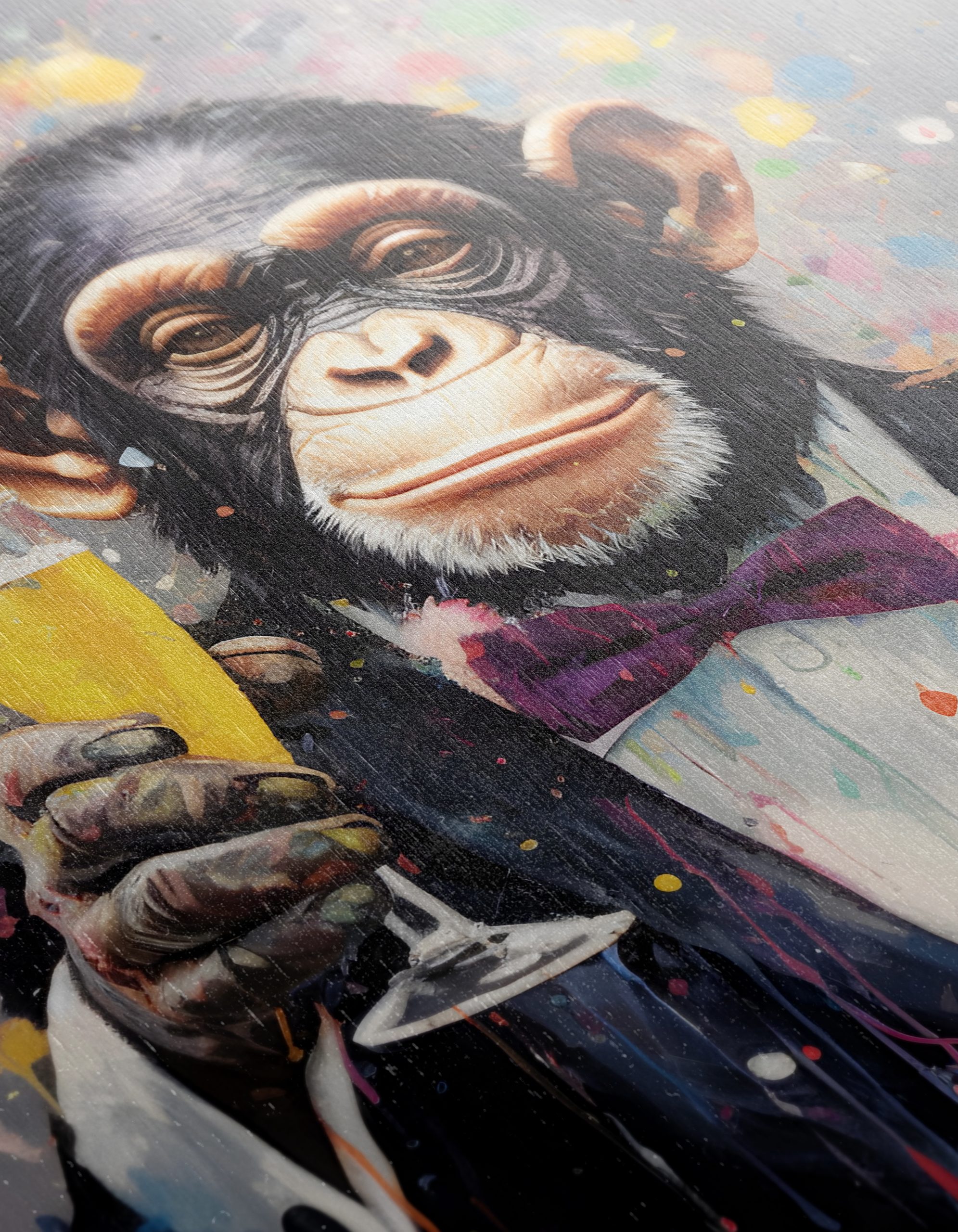 Whimsical Monkey in Suit Cheers - Image 12