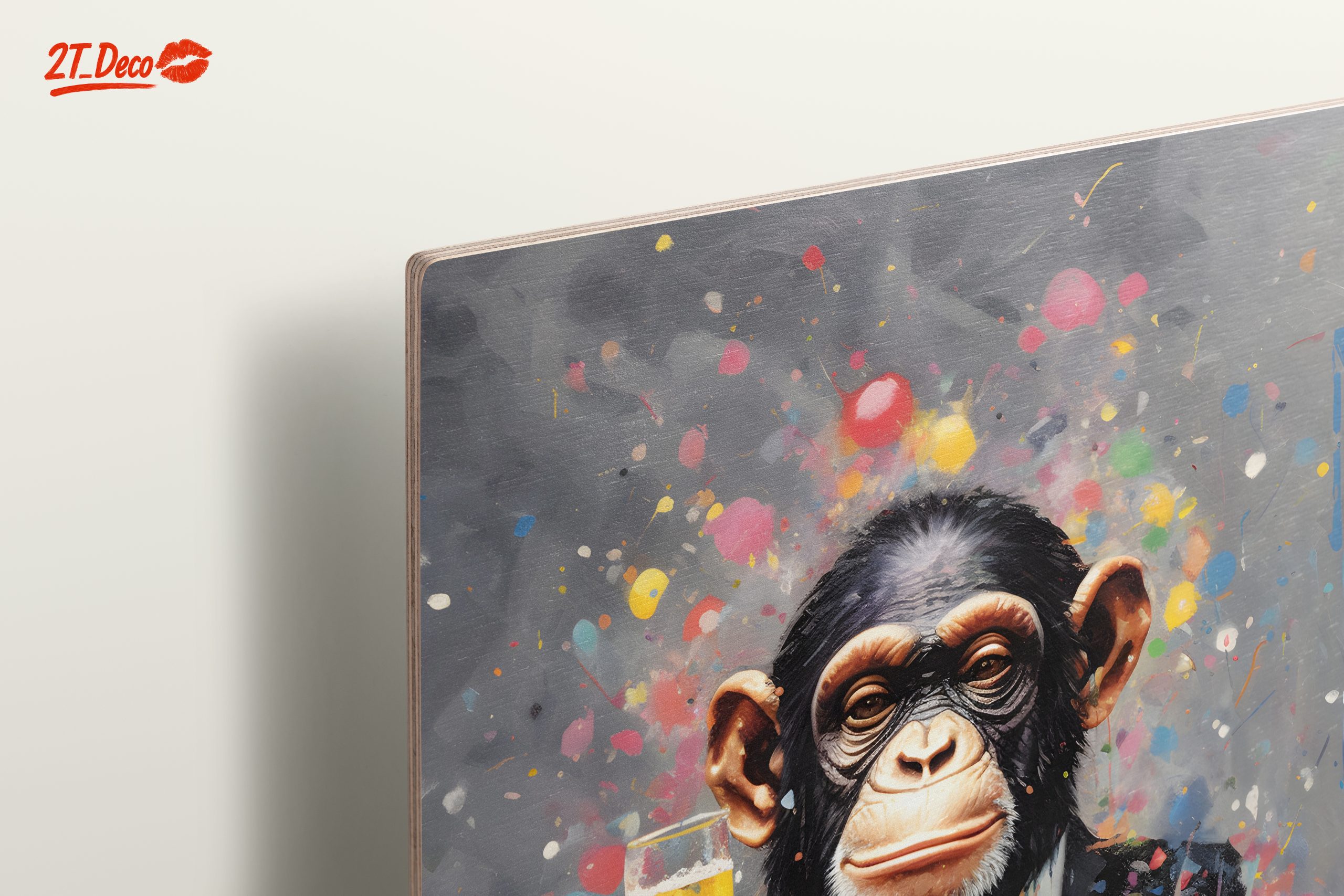 Whimsical Monkey in Suit Cheers - Image 15