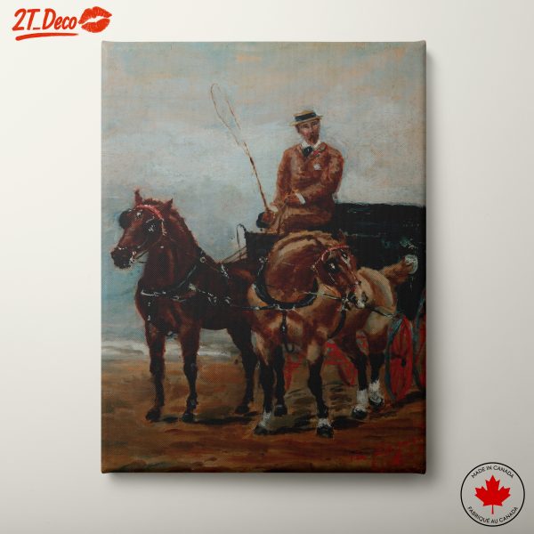 Horse-Drawn Carriage Scene Art