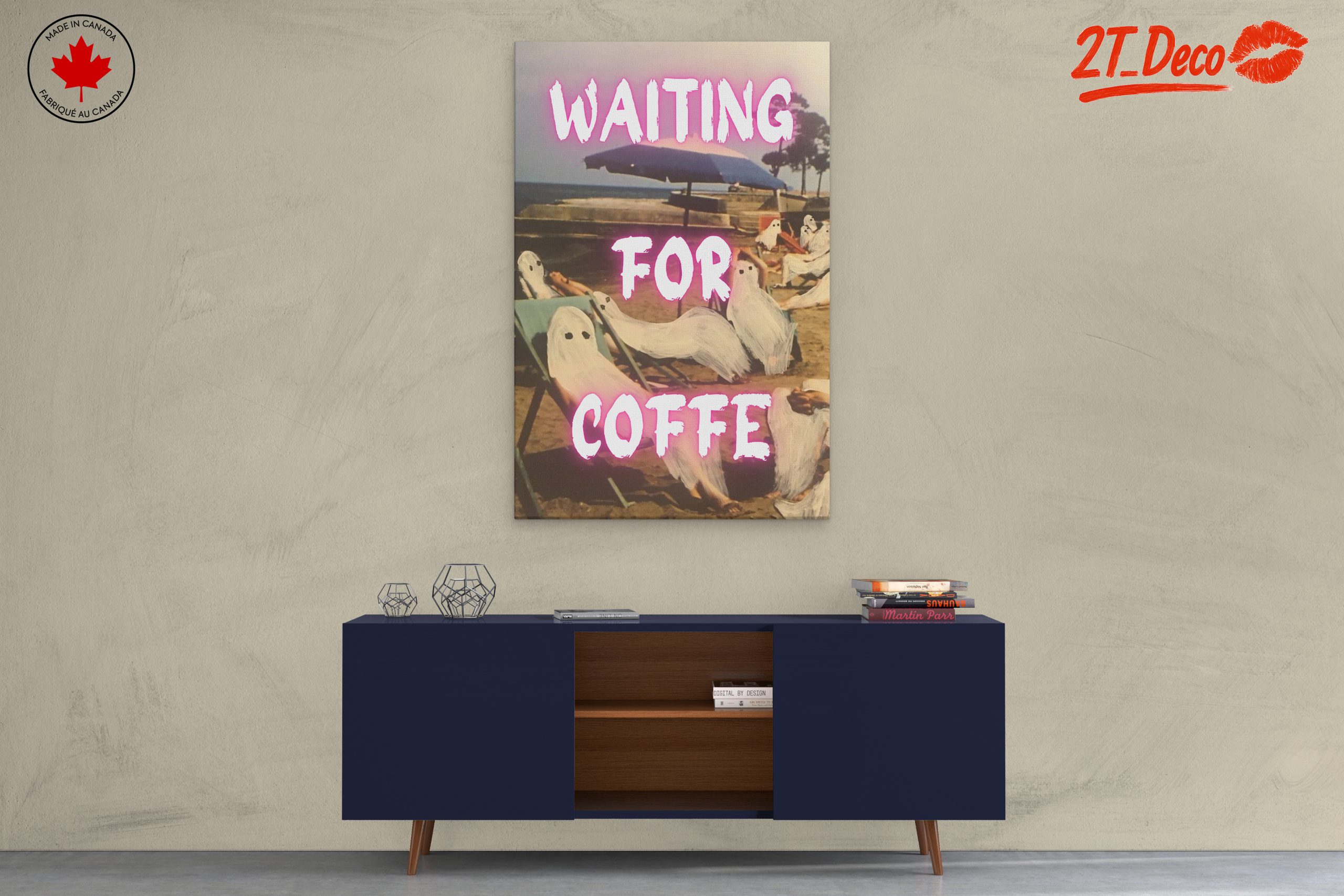 Waiting for Coffee Whimsical Illustration - Image 3