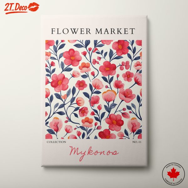 Flower Market Artwork from Mykonos