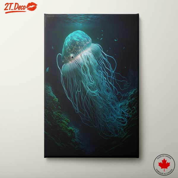 Abstract Marine Life Jellyfish Art