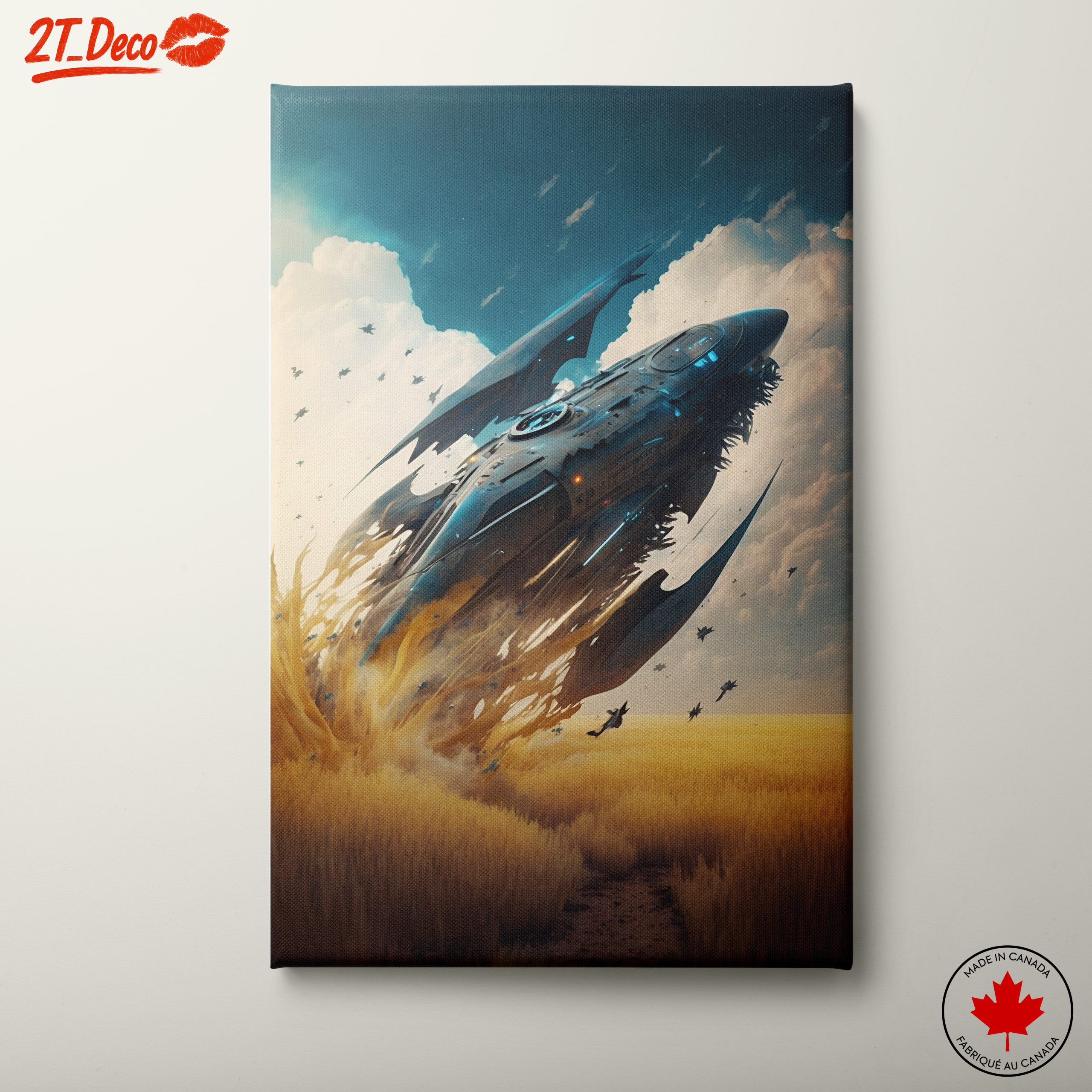 Futuristic Space Launch Art