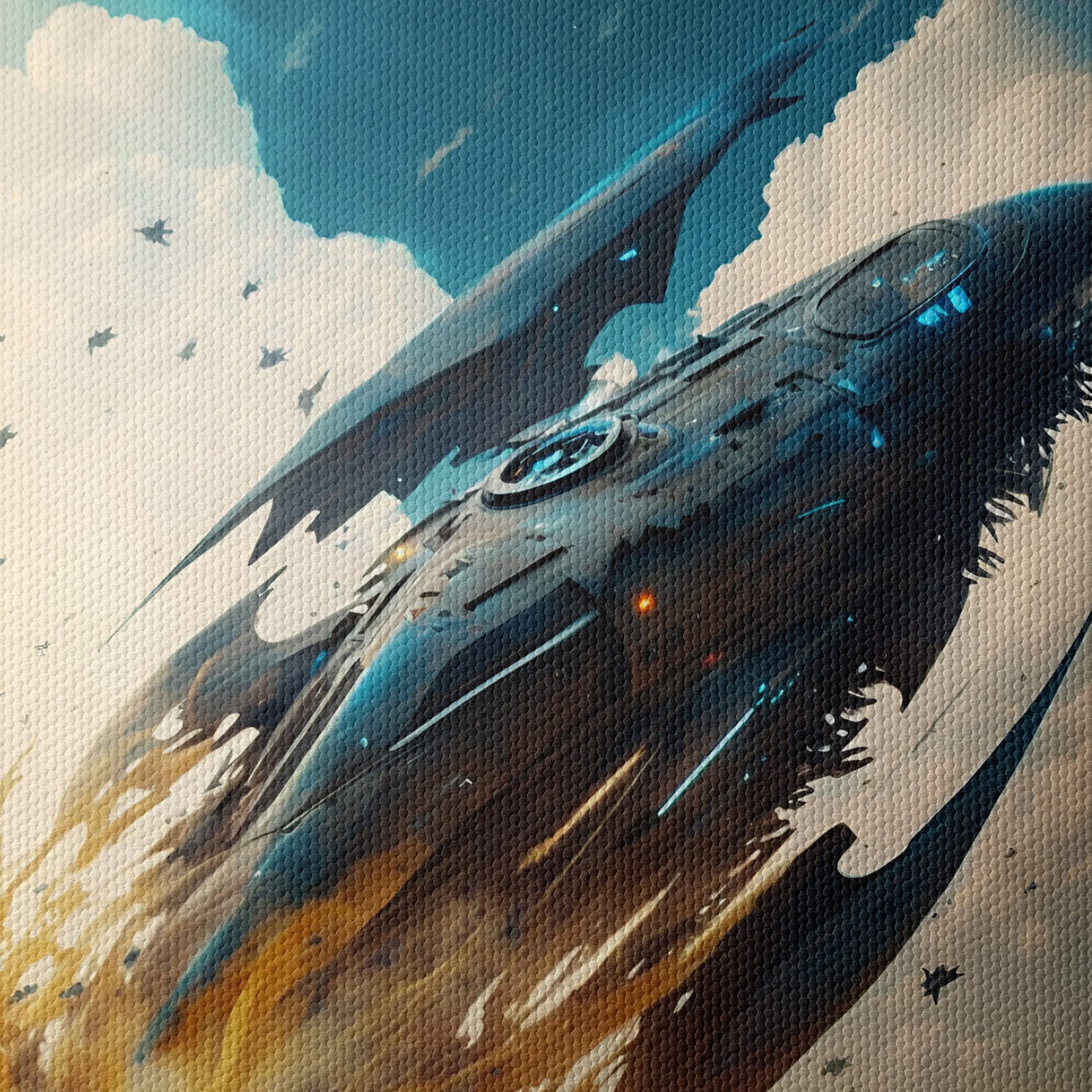Futuristic Space Launch Art - Image 4