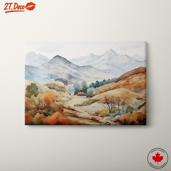 Serene Mountain Landscape with Autumn Hues