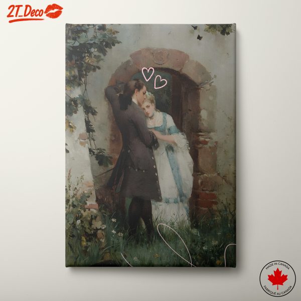 Romantic Historical Artwork Depicting a Couple