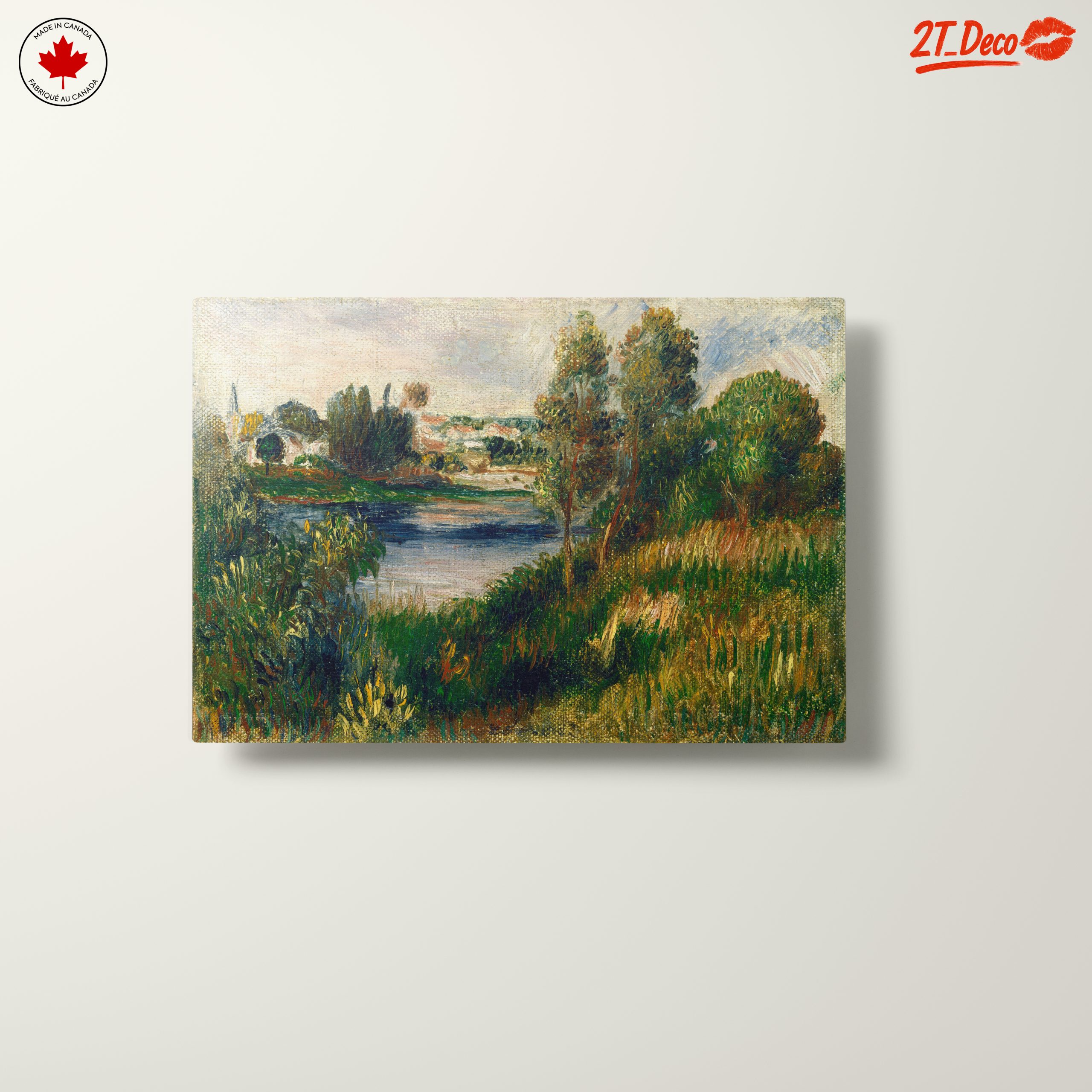 Lush Riverbank Scene in Nature - Image 10