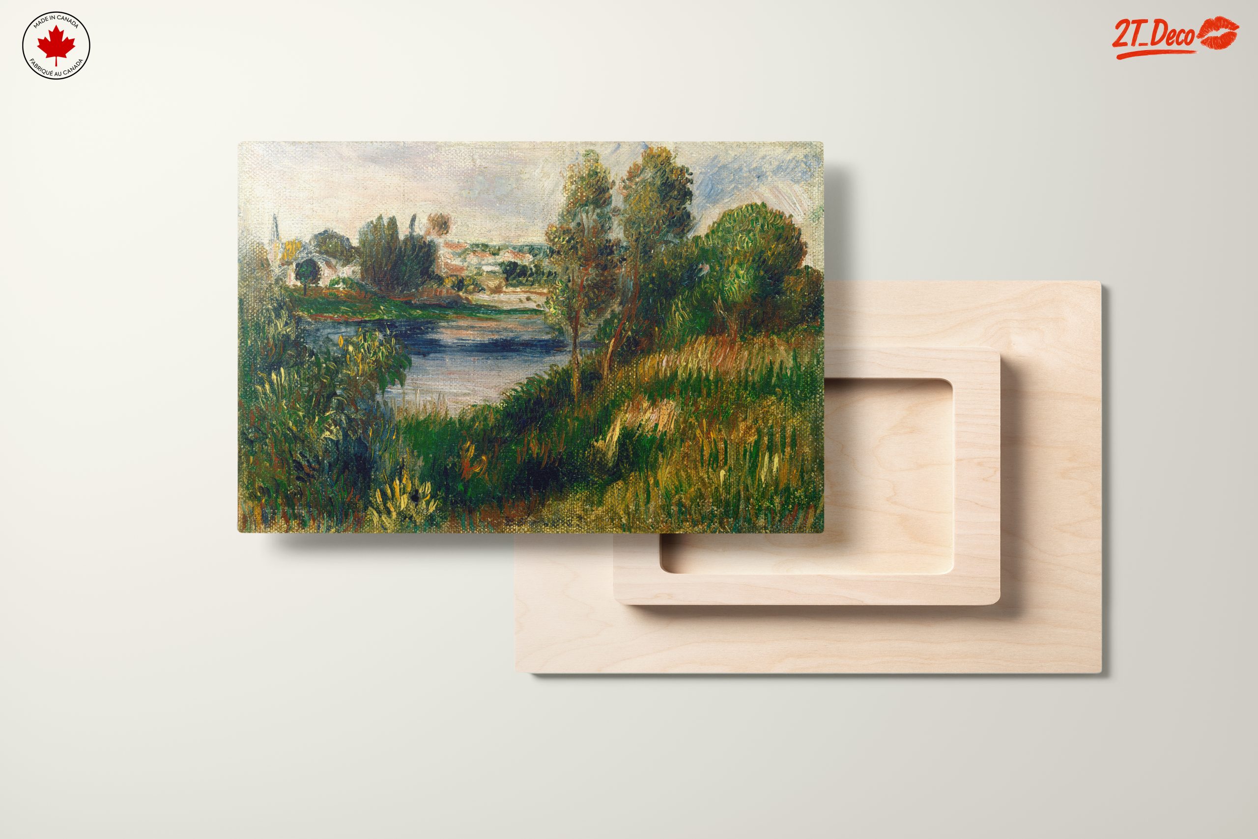 Lush Riverbank Scene in Nature - Image 11