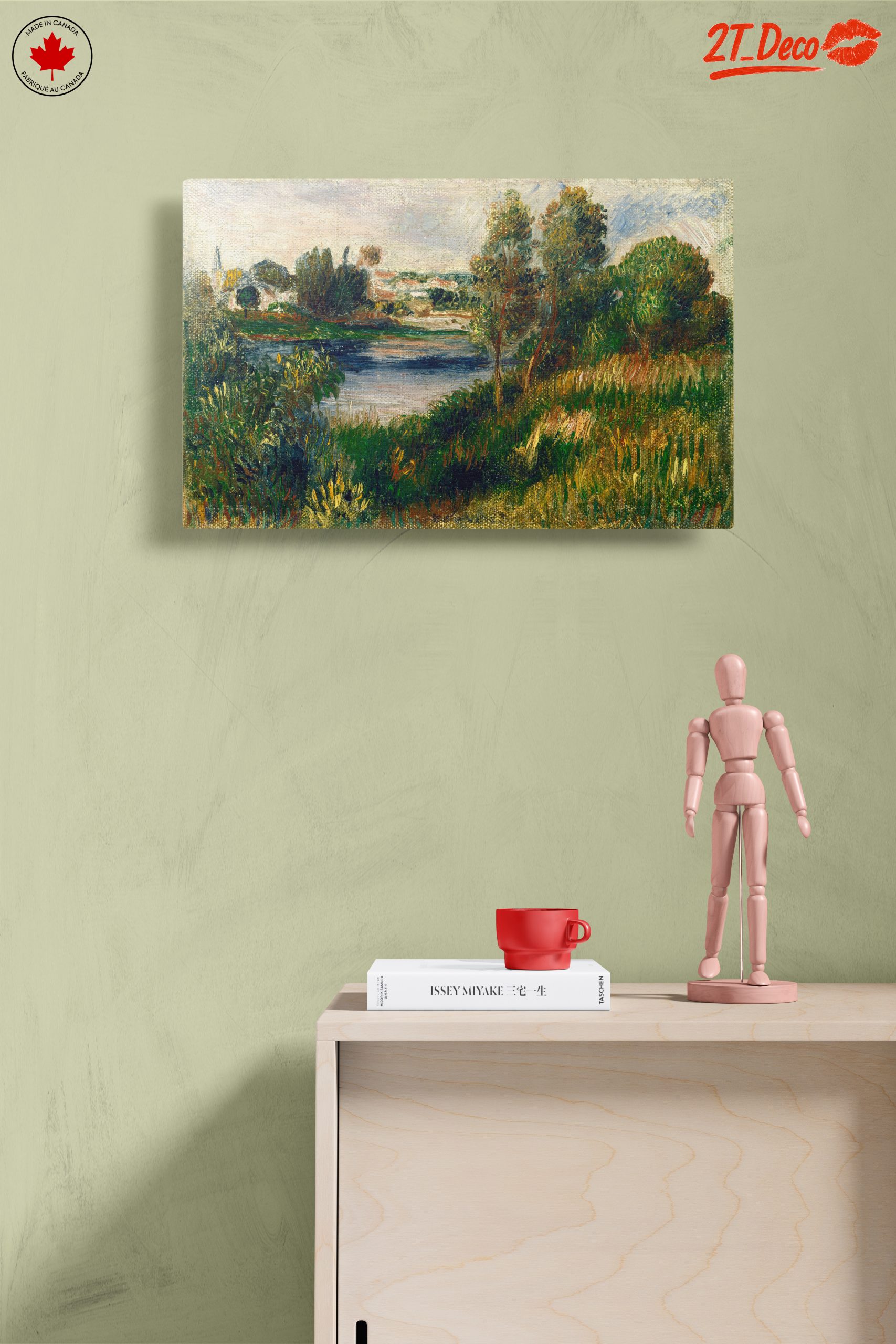 Lush Riverbank Scene in Nature - Image 14