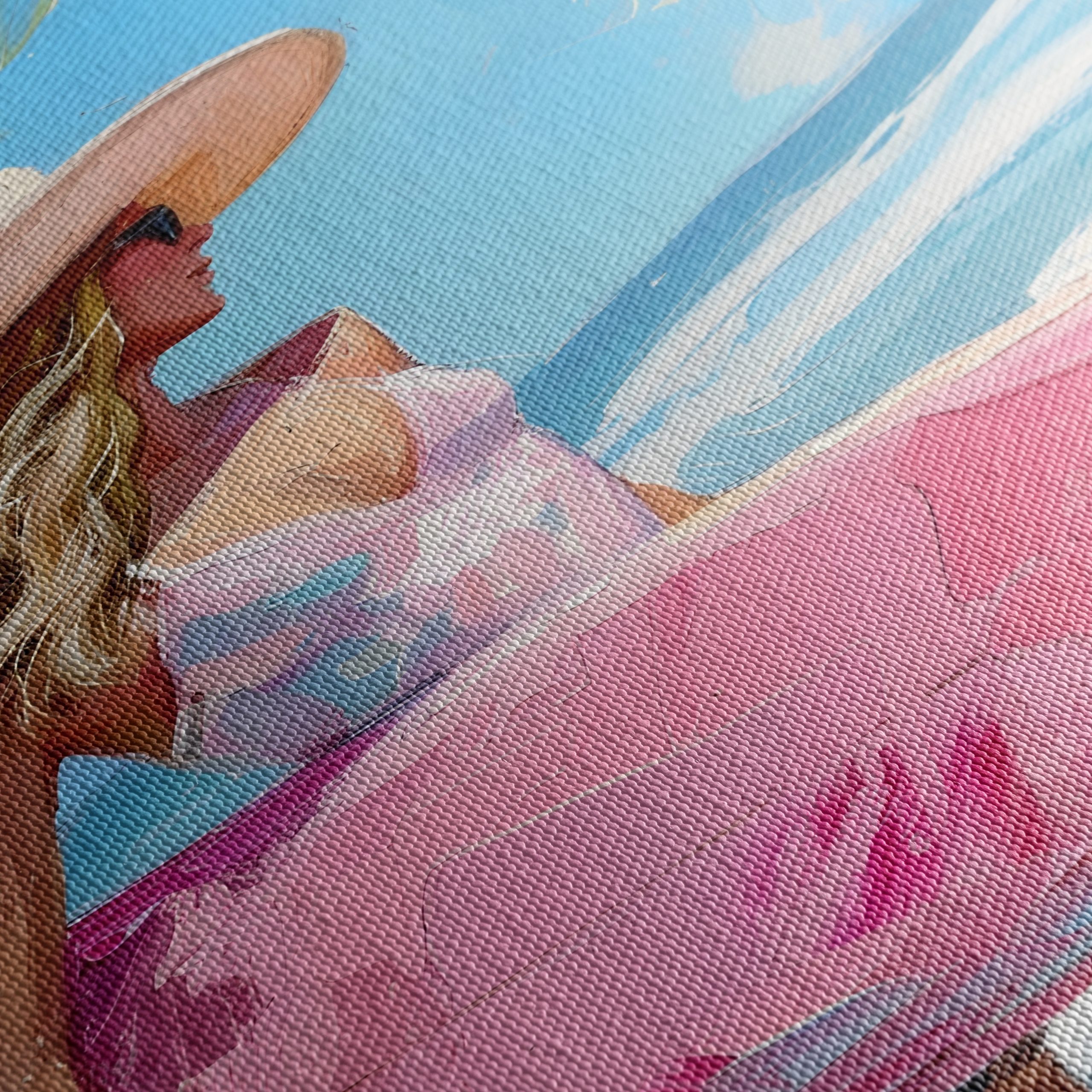 Vibrant Beach Surfing Art - Image 5