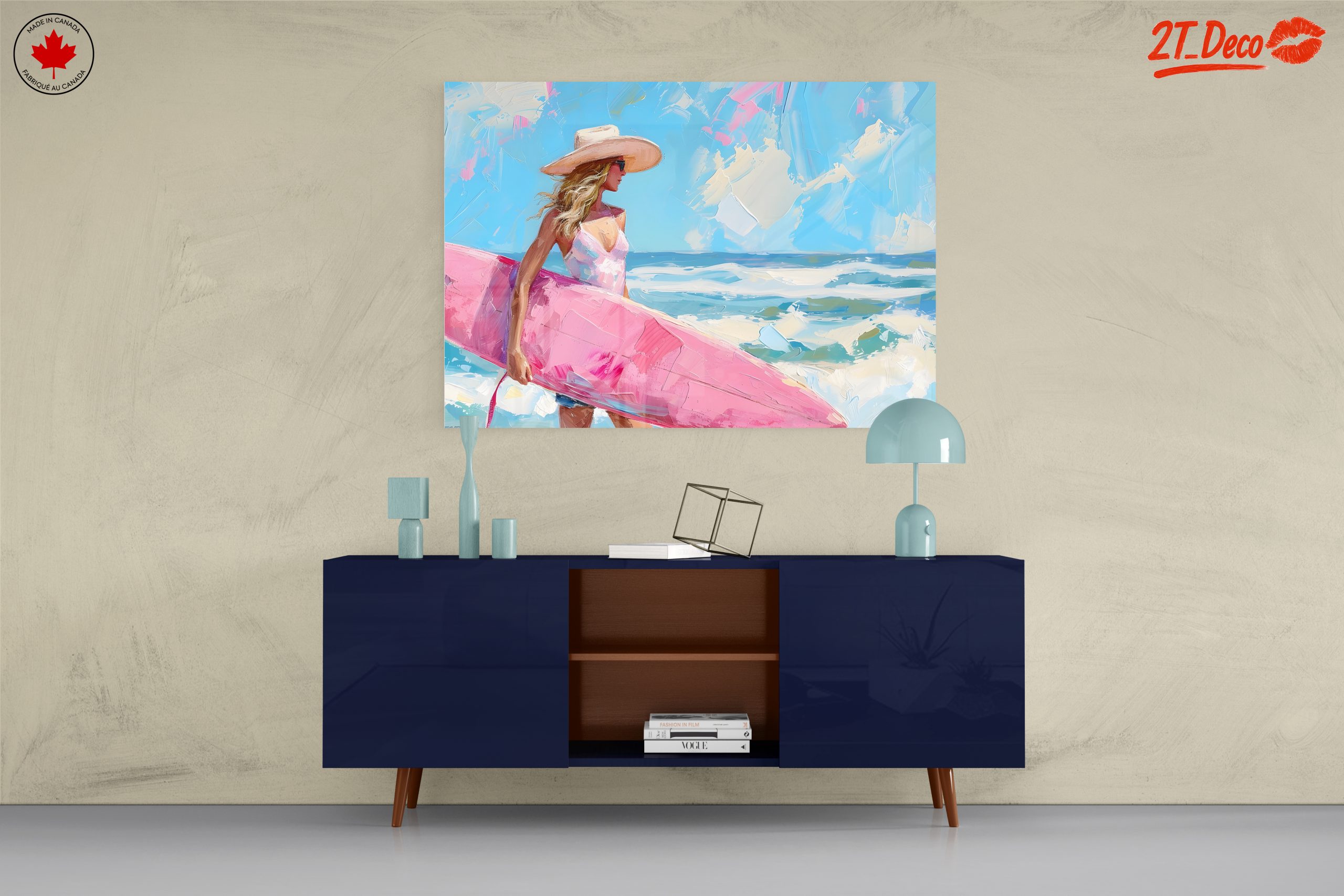 Vibrant Beach Surfing Art - Image 8