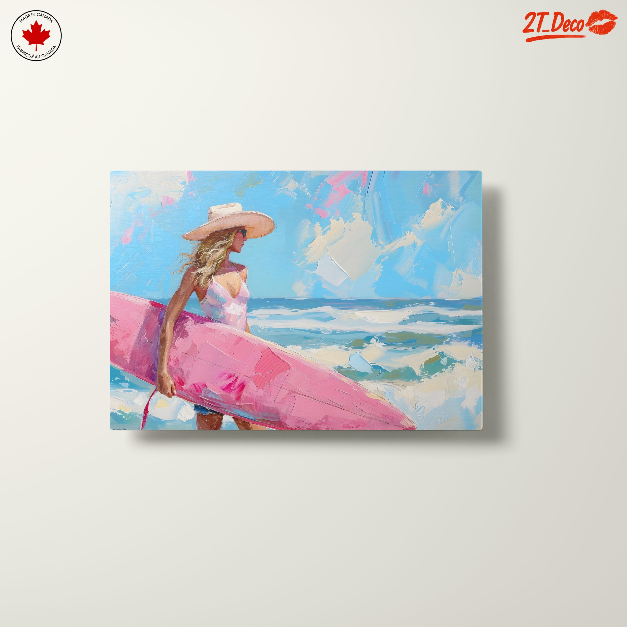 Vibrant Beach Surfing Art - Image 10