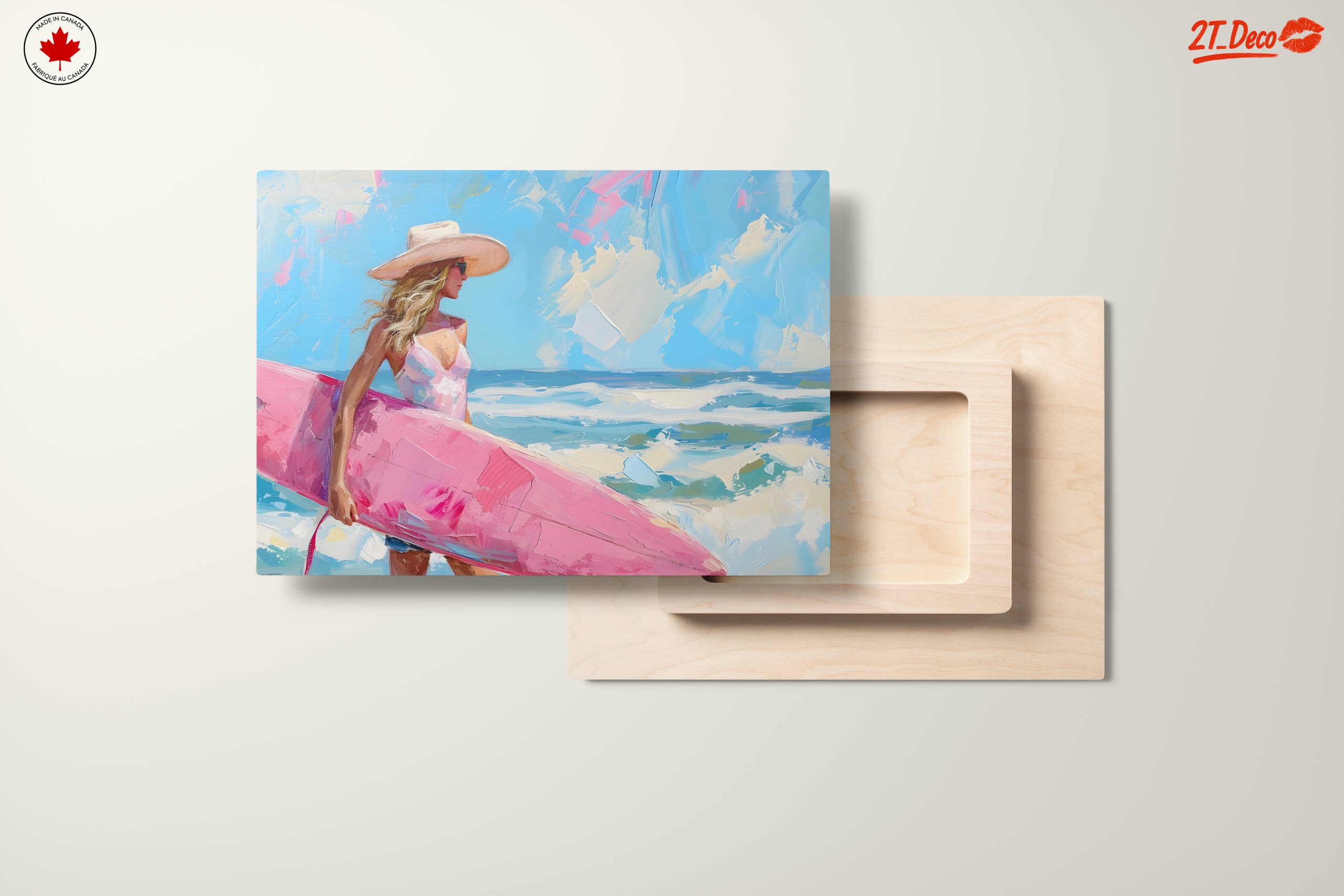Vibrant Beach Surfing Art - Image 11