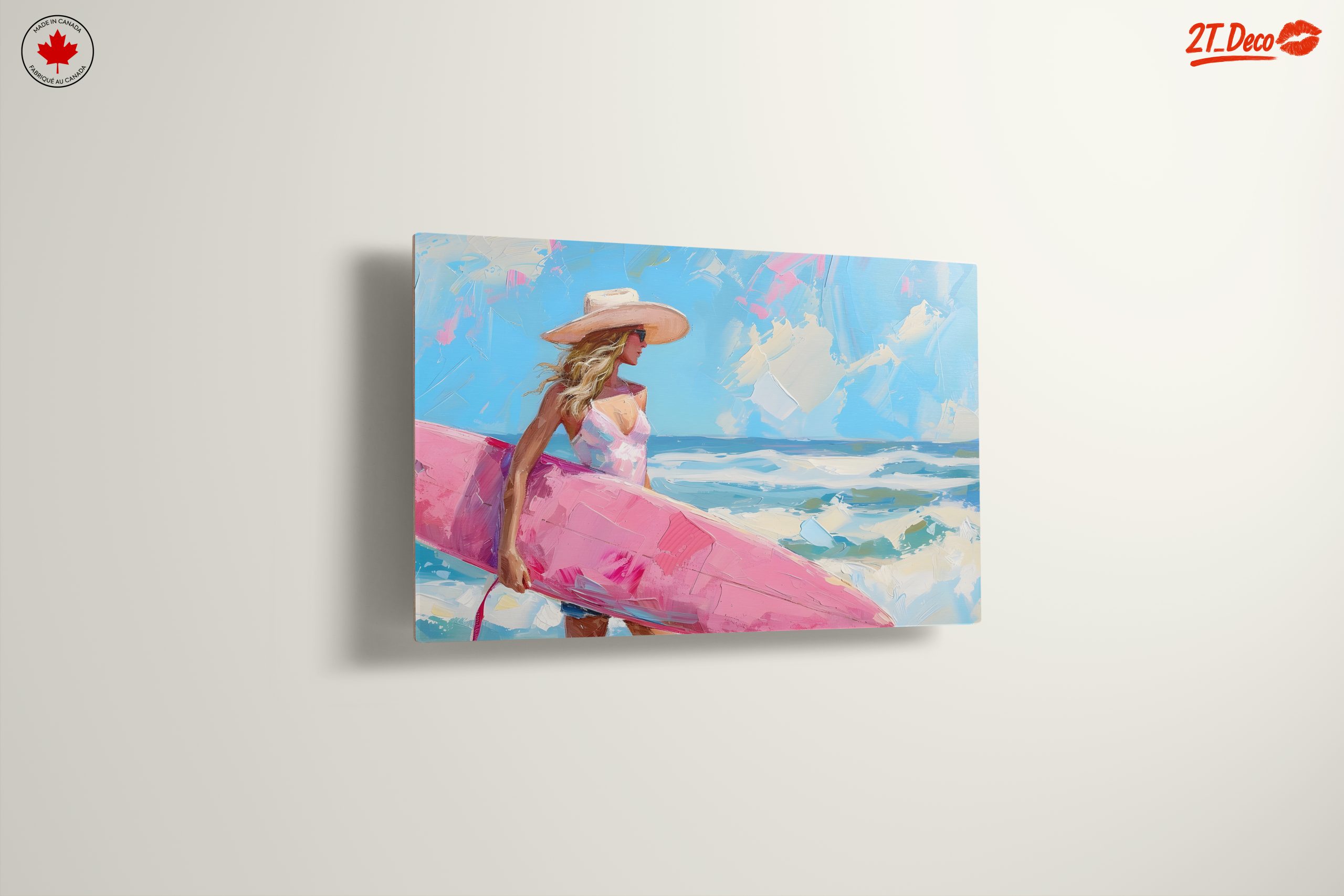 Vibrant Beach Surfing Art - Image 13