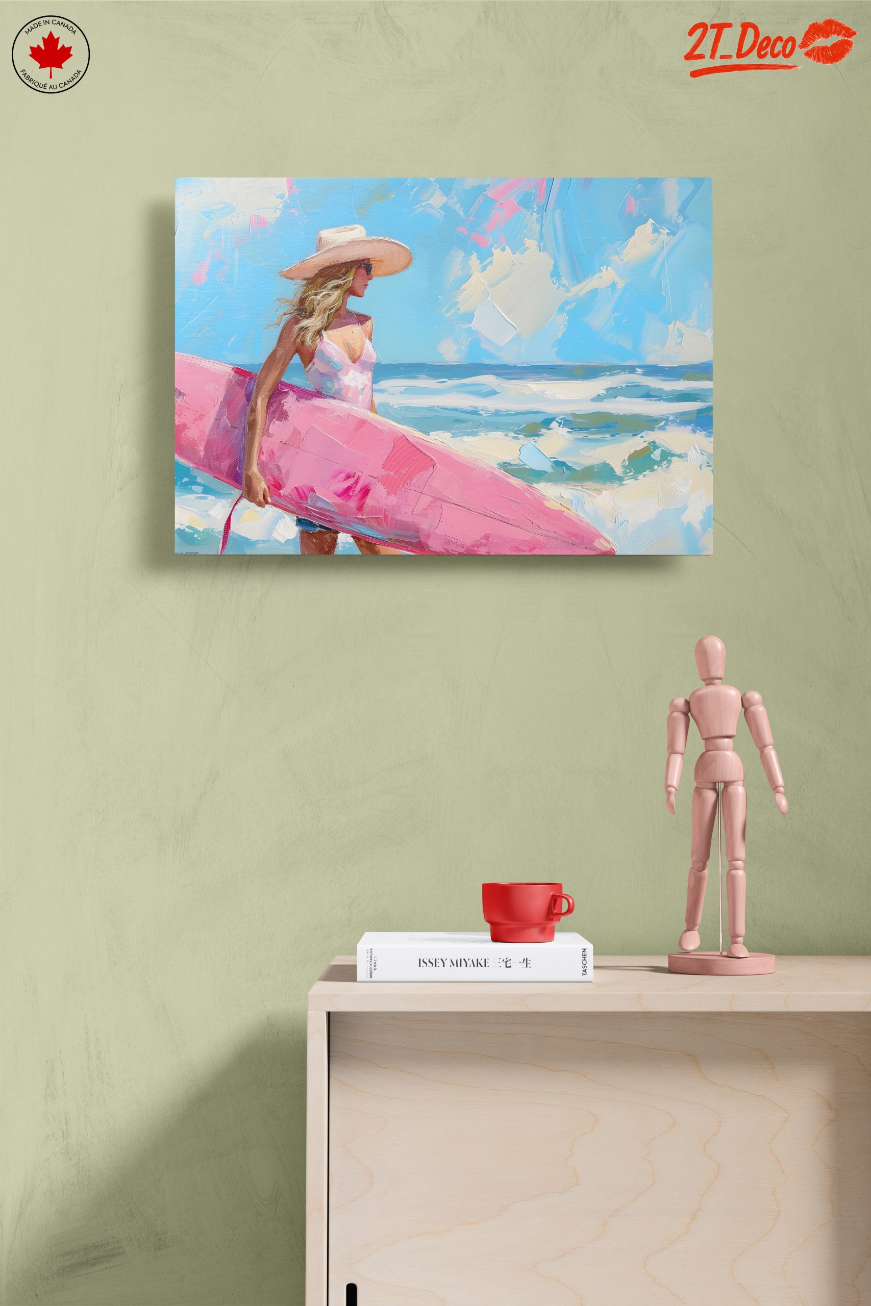 Vibrant Beach Surfing Art - Image 14