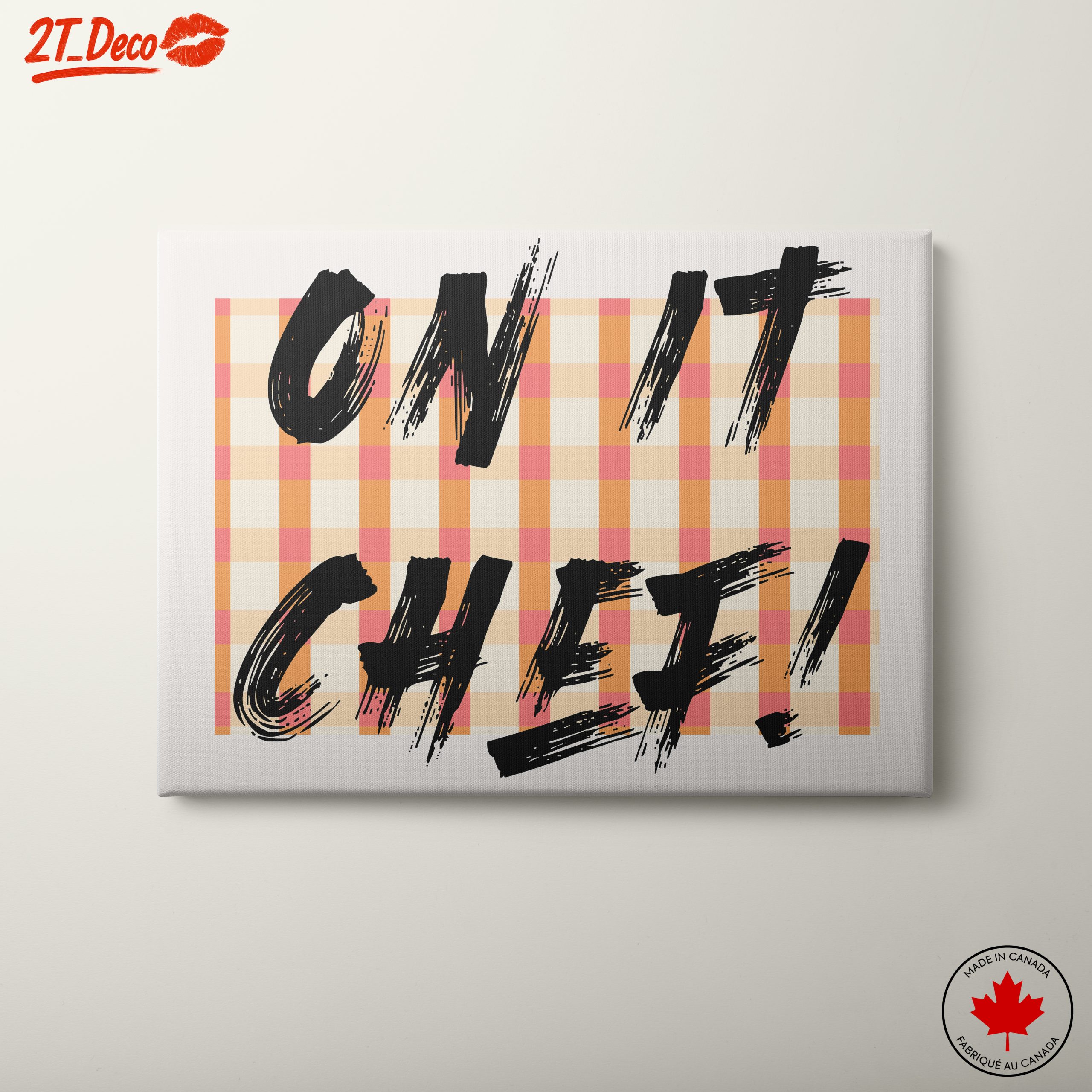 On It Chef! Motivational Typography Art