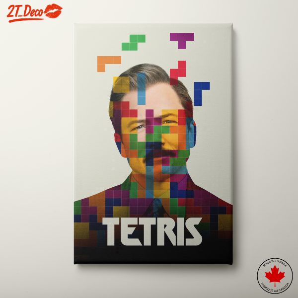 Vibrant Tetris Inspired Pop Art