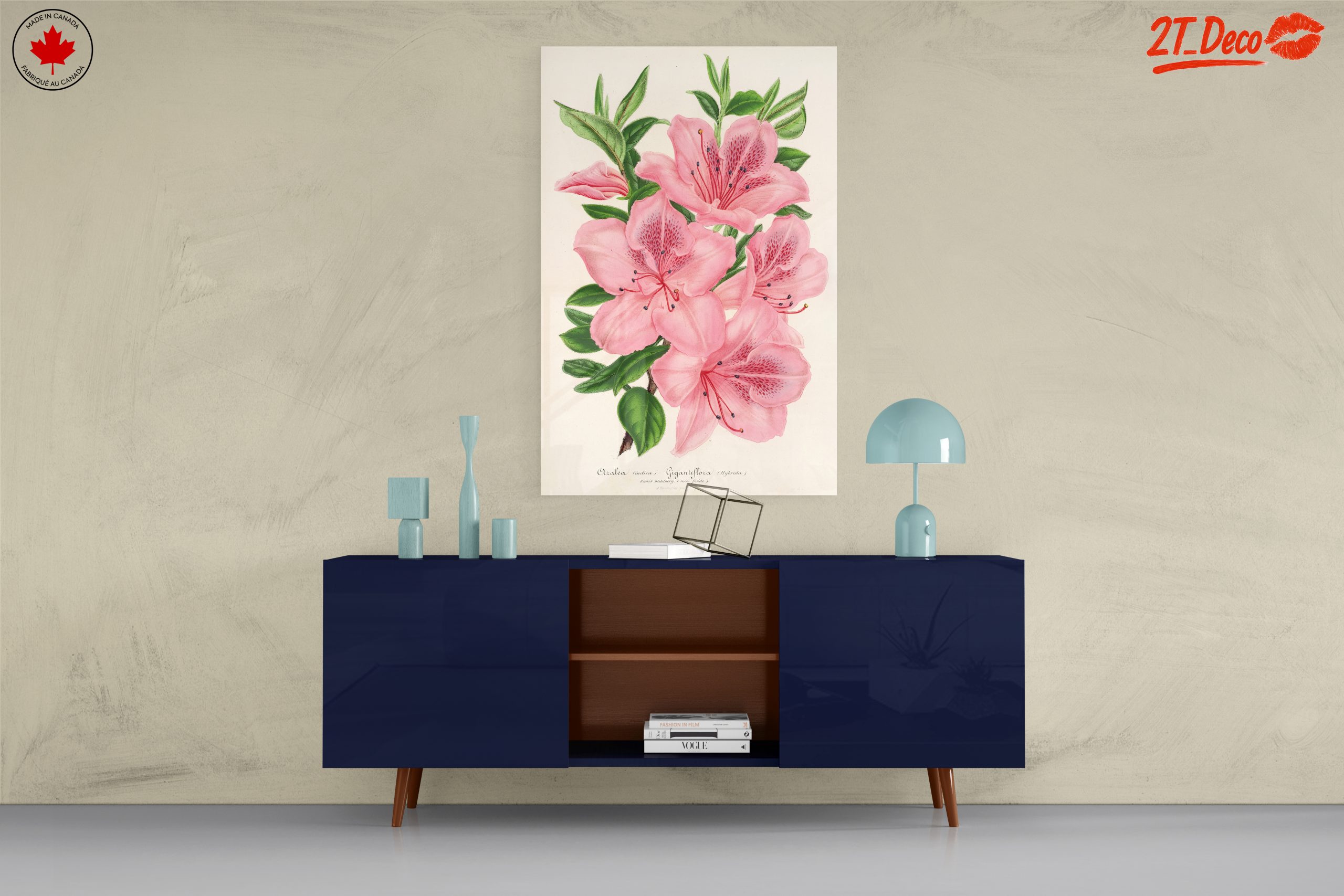 Beautiful Botanical Illustration of Pink Flowers - Image 8